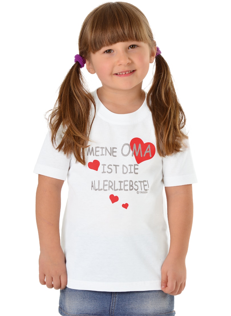 Trigema T-Shirt »TRIGEMA T-Shirt Omas Liebling«, (1 tlg.)