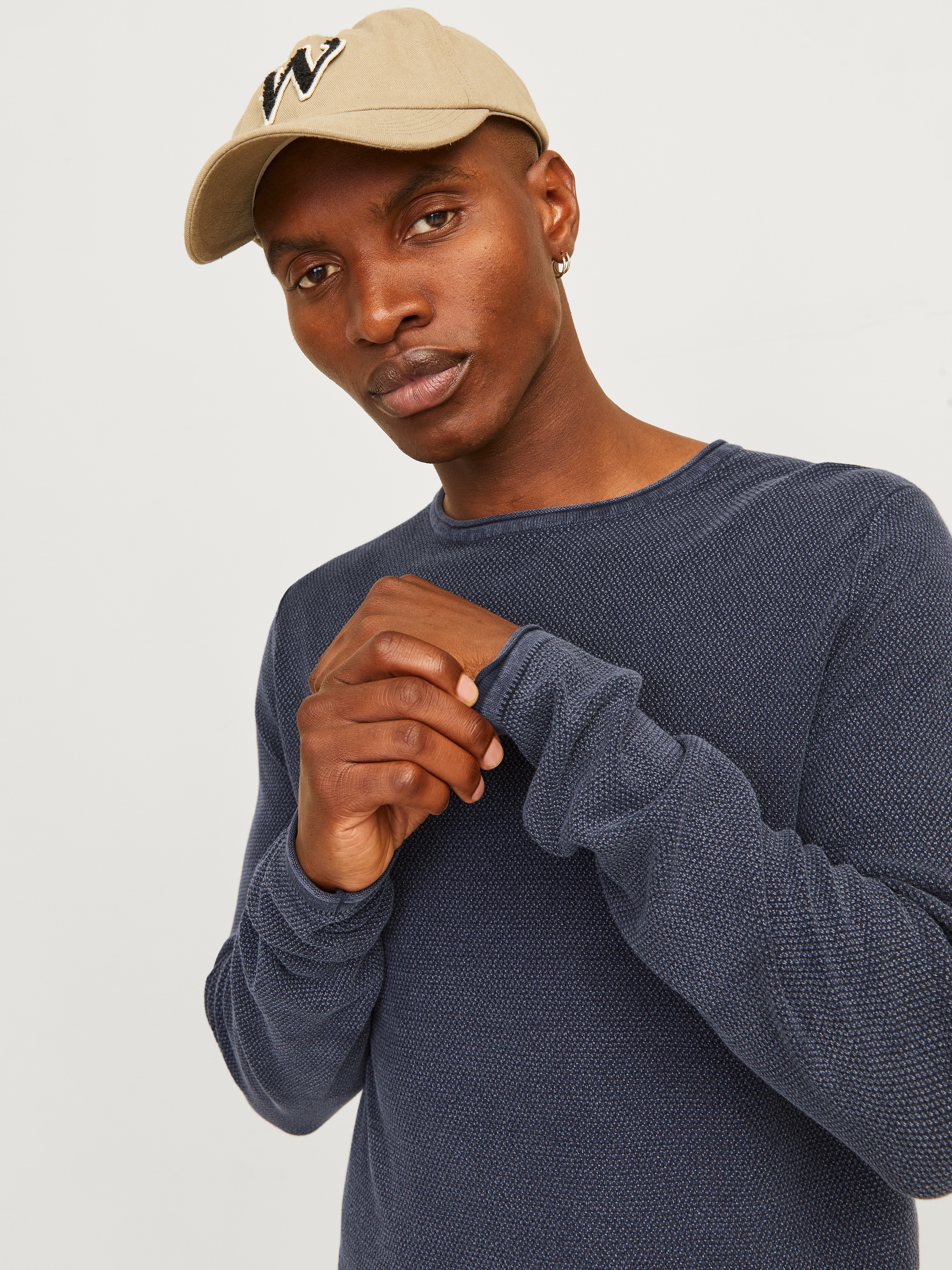 Jack & Jones Rundhalspullover »JJDEAN KNIT CREW NECK AW24«, in gewaschener Optik
