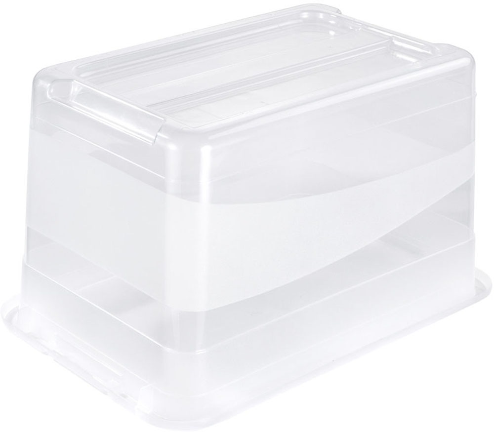 keeeper Aufbewahrungsbox »Cornelia, 3er Set, 52 L, 59,5 x 39,5 x 34 cm« durch Clips verschließbar, Griffe am Boden