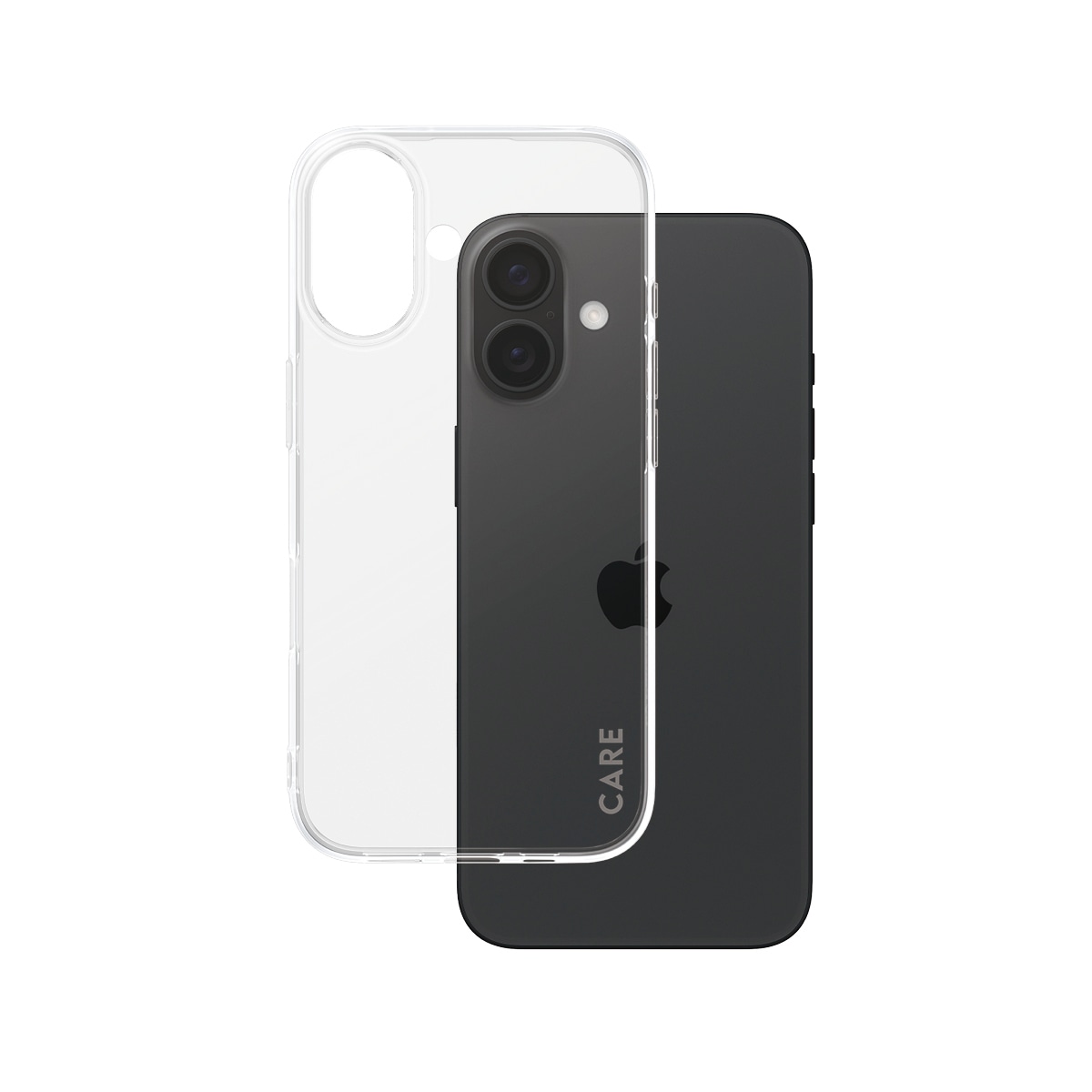 CARE by PanzerGlass Handyhülle »Case Fashion X-Ray Soft Basic Apple iPhone 16«, Backcover, Schutzhülle, Handyschutzhülle, Case, Schutzcase, stoßfest