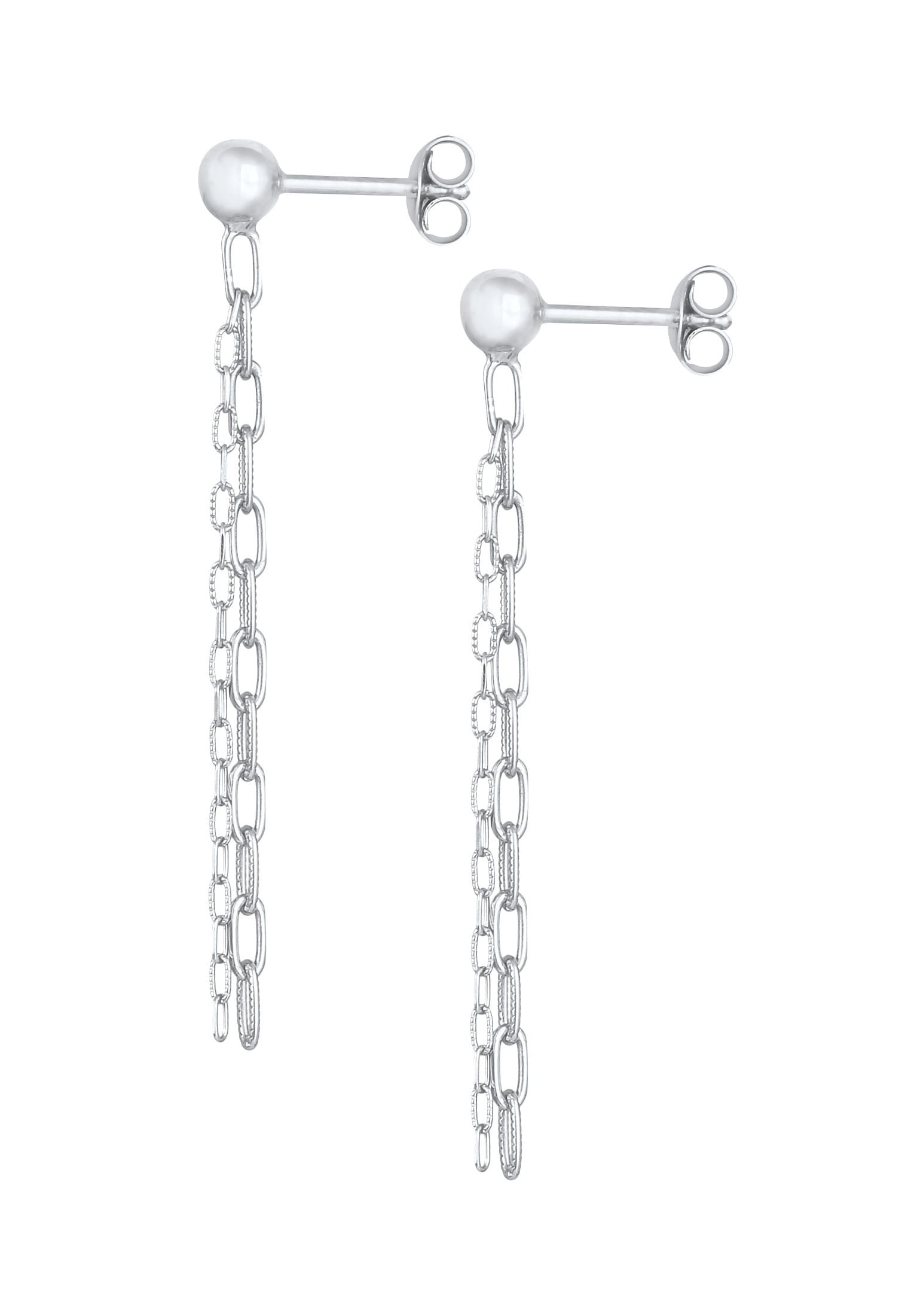 Elli Paar Ohrstecker »Ohrringe Ohrstecker Hänger Gliederkette Trend 925 Silber«