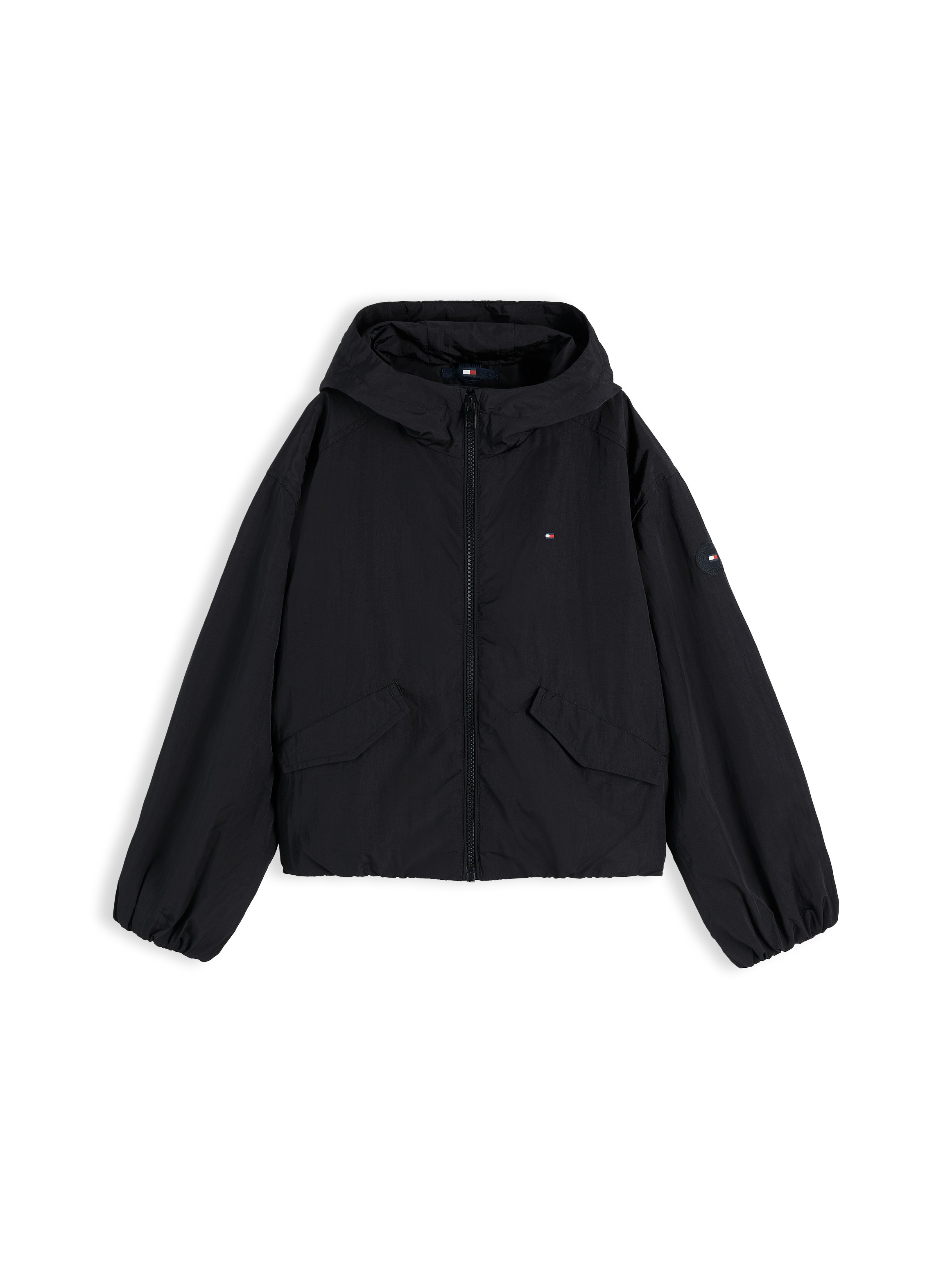 Tommy Hilfiger Outdoorjacke Regular Fit, Kinder bis 16 Jahre, großer Rückendruck