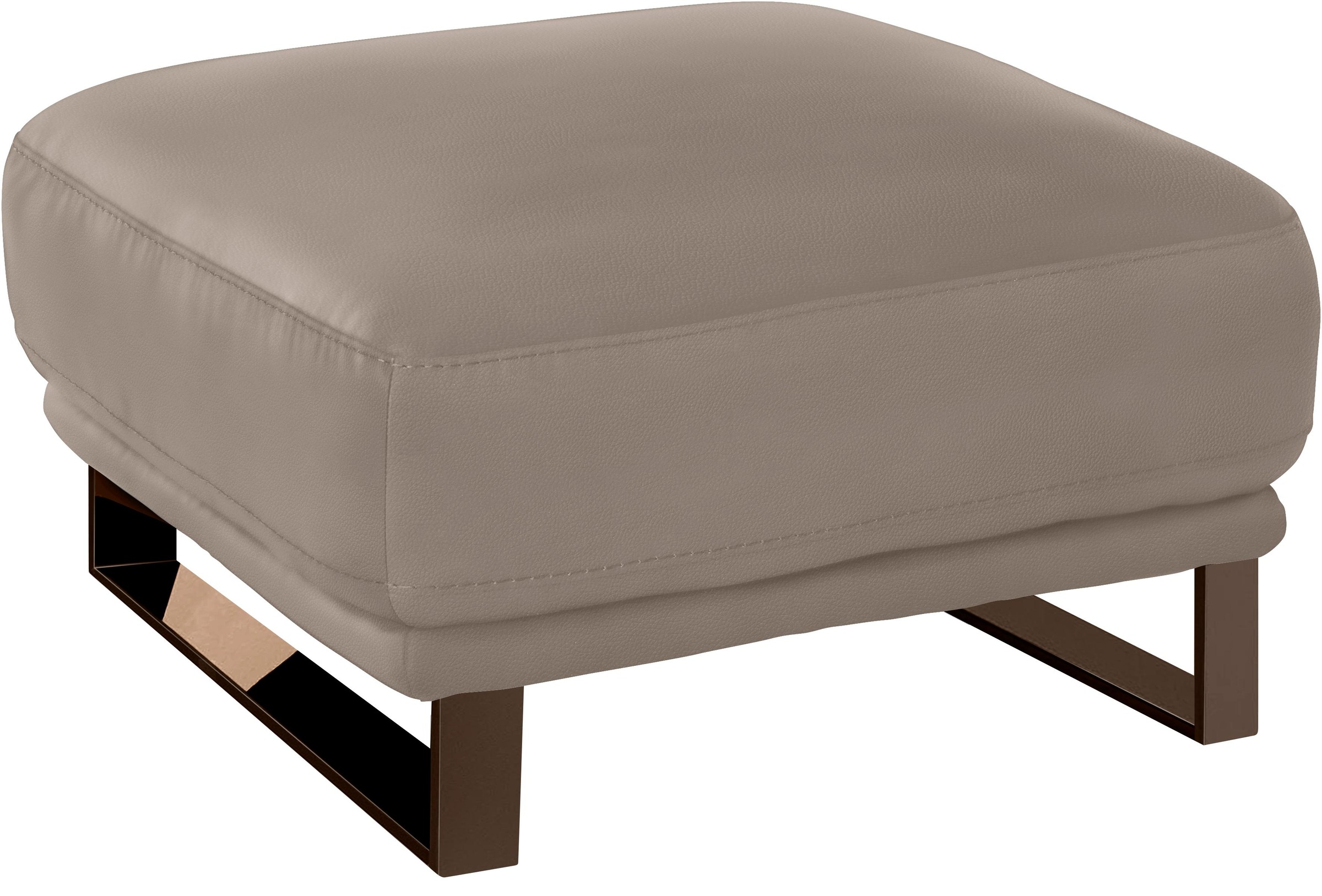 W.SCHILLIG Hocker »montanaa«, mit Metallkufen in Bronze pulverbeschichtet, Breite 71 cm