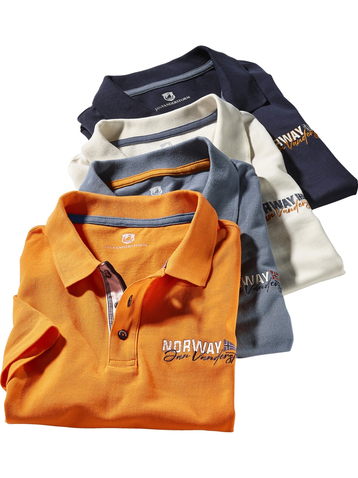 Jan Vanderstorm Poloshirt »Poloshirt JAKOV«, (1 tlg.)