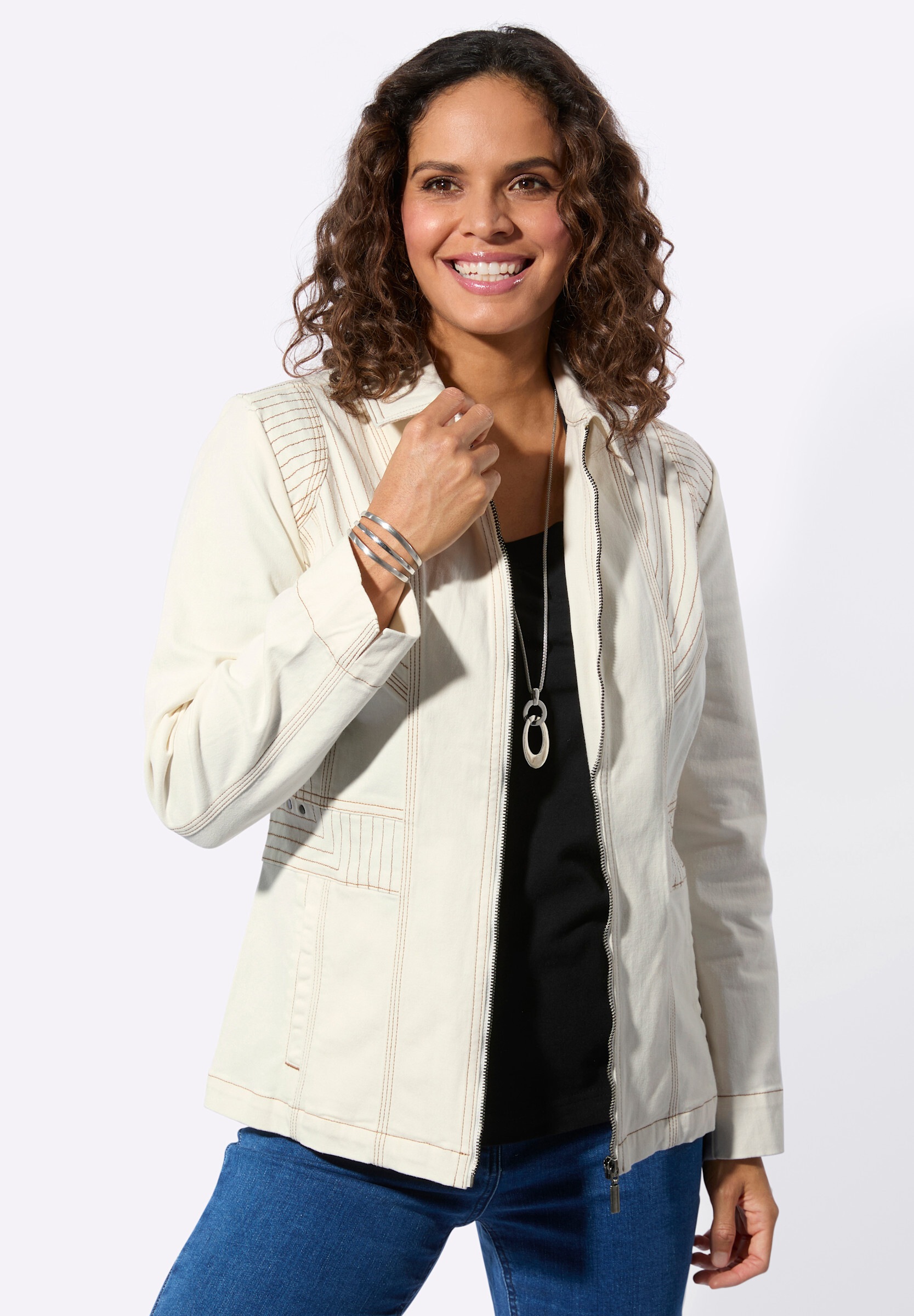 Witt Jeansblazer »Jeans-Jacke Jeansjacke in Twill-Qualität«
