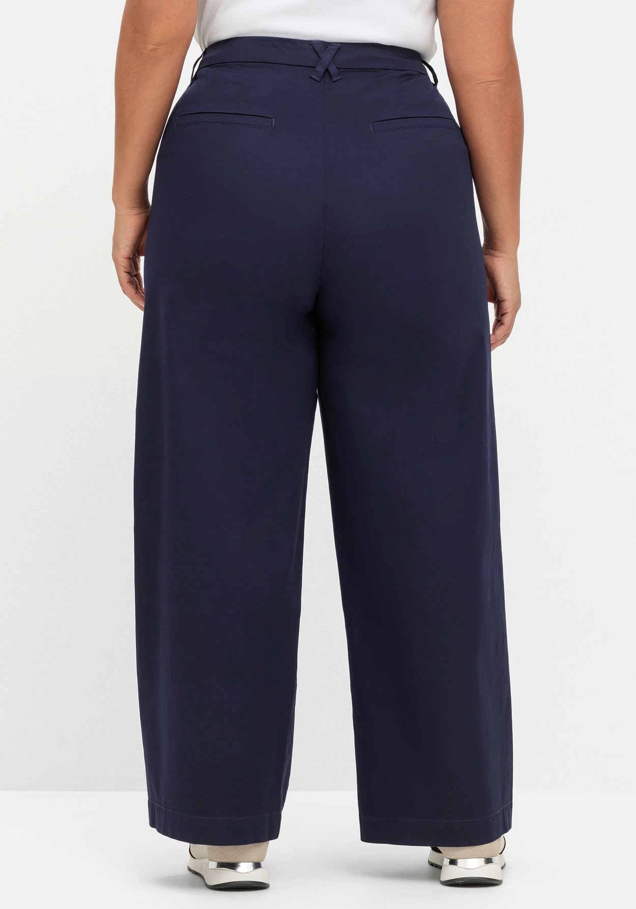Sheego Stretch-Hose »Weite Hose im Chino-Stil, aus leichtem Twill«