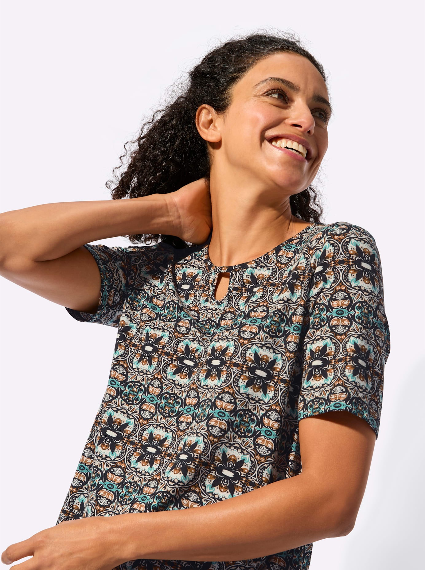 Inspirationen Kurzarmshirt »Druck-Shirt«, 1 tlg.
