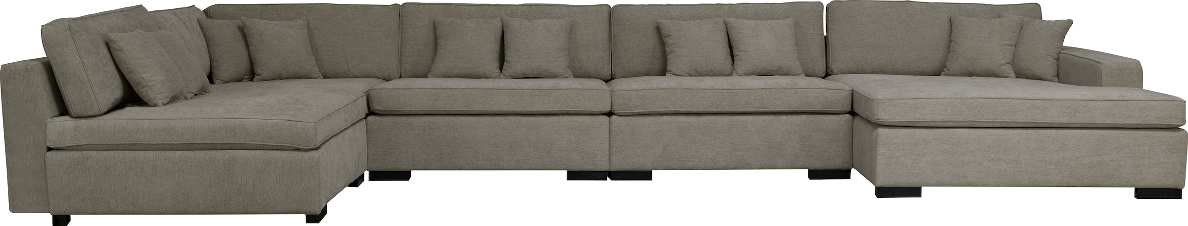 Home affaire Wohnlandschaft »Skara U-Form« Lounge-Sofa mit Federkernpolsterung, in vielen Bezugsvarianten