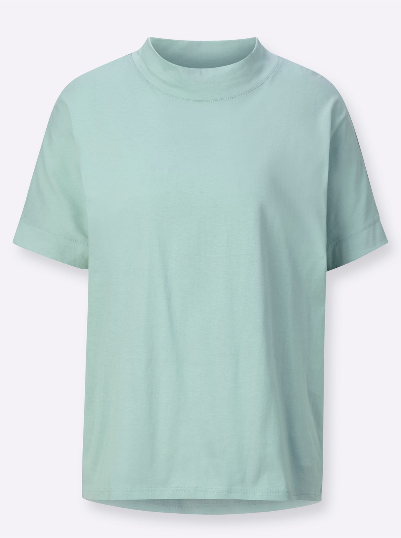 Classic Basics Stehkragenshirt »Kurzarm-Shirt«, (1 tlg.)