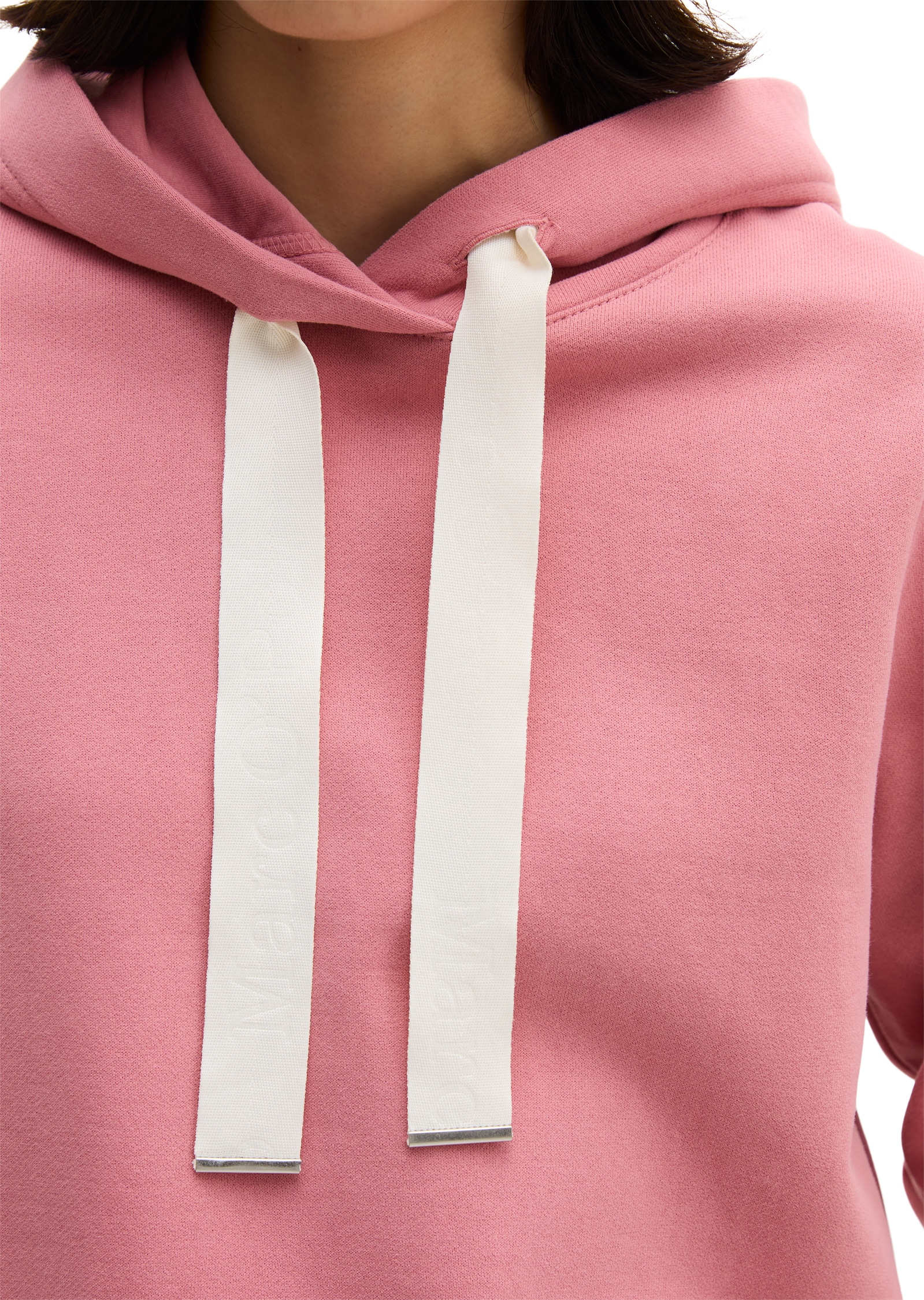 Marc O'Polo Hoodie , relaxed mit gepeachter Oberfläche

