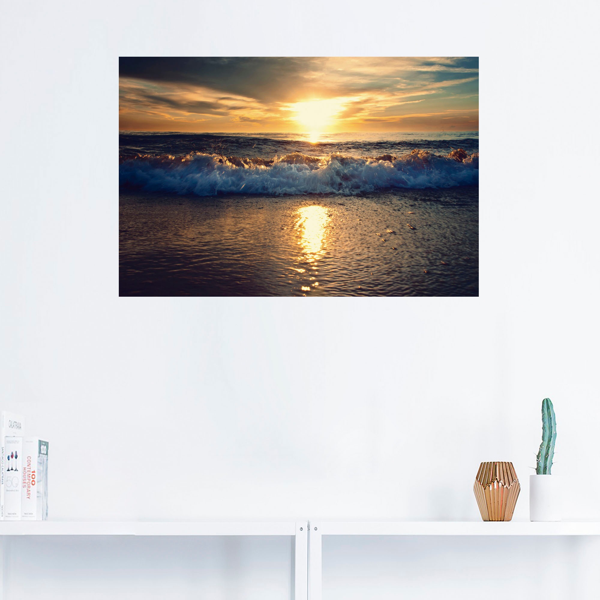 Artland Wandbild »Sonnenuntergang am als OTTO oder Leinwandbild, (1 Größen Poster online Alubild, in versch. Meer«, bei Wandaufkleber St.), Gewässer
