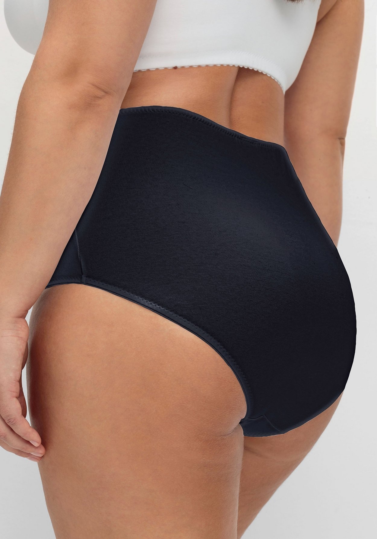 Sheego High-Waist-Slip »Taillenslip im 5er-Pack, mit hohem Beinausschnitt«