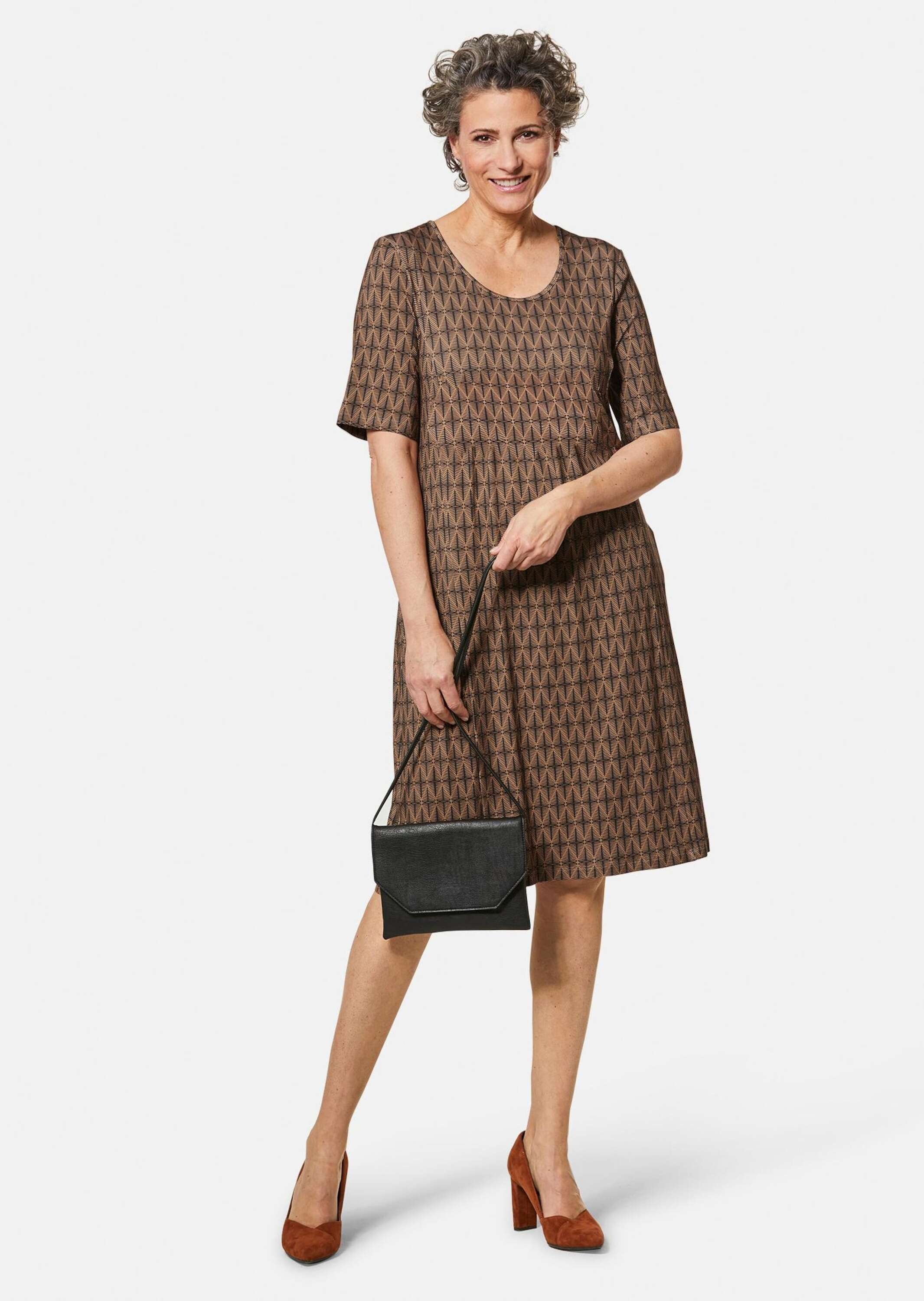 GOLDNER Druckkleid »Elastisches Jerseykleid mit modischem Druck«