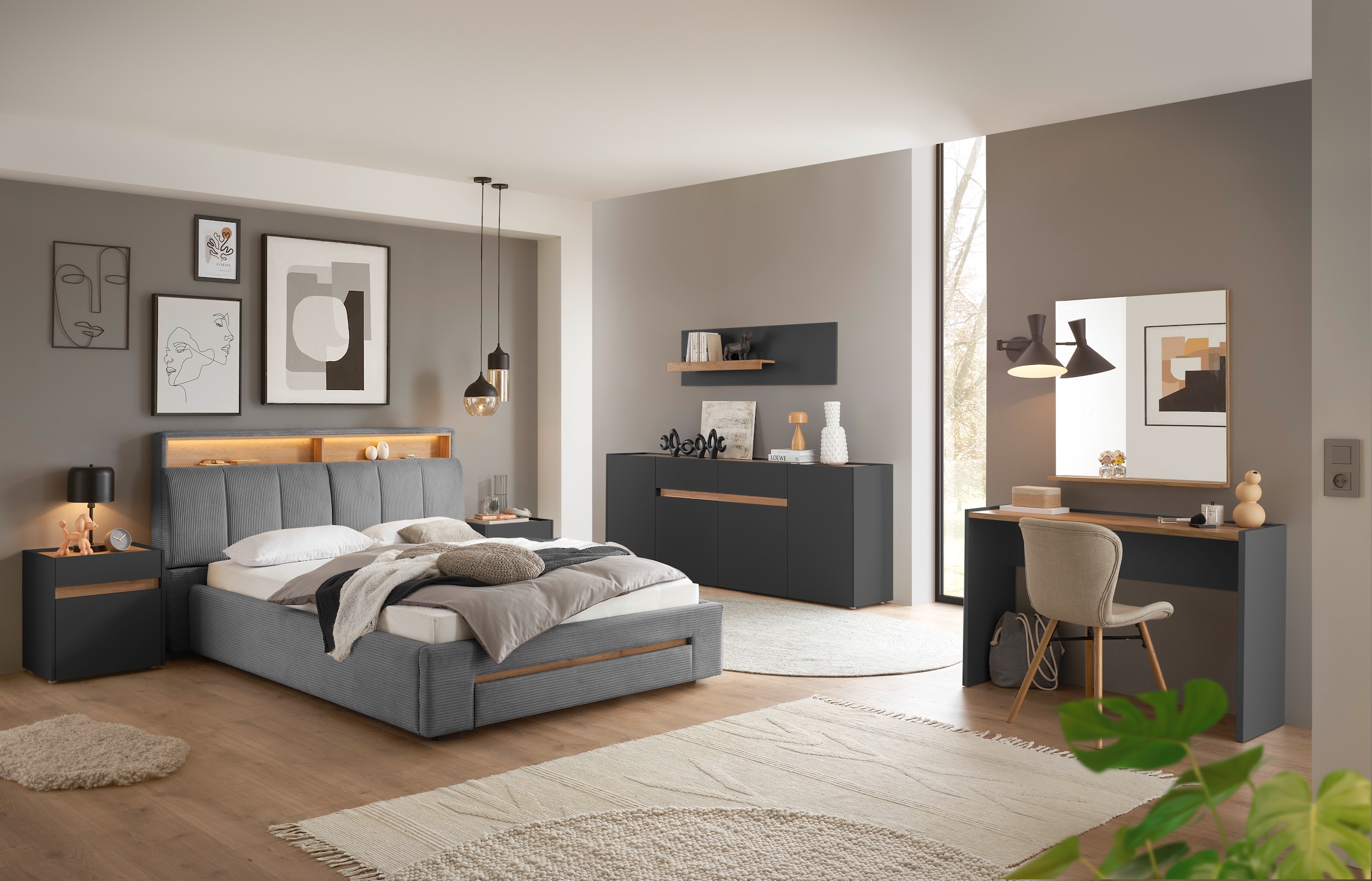 INOSIGN Nachtkommode »CiTY/GiRON, Nachttisch, Nachtschrank, Bestellschrank, Nachtkonsole«, in zwei Farben erhältlich, Stauraumfach und Schublade