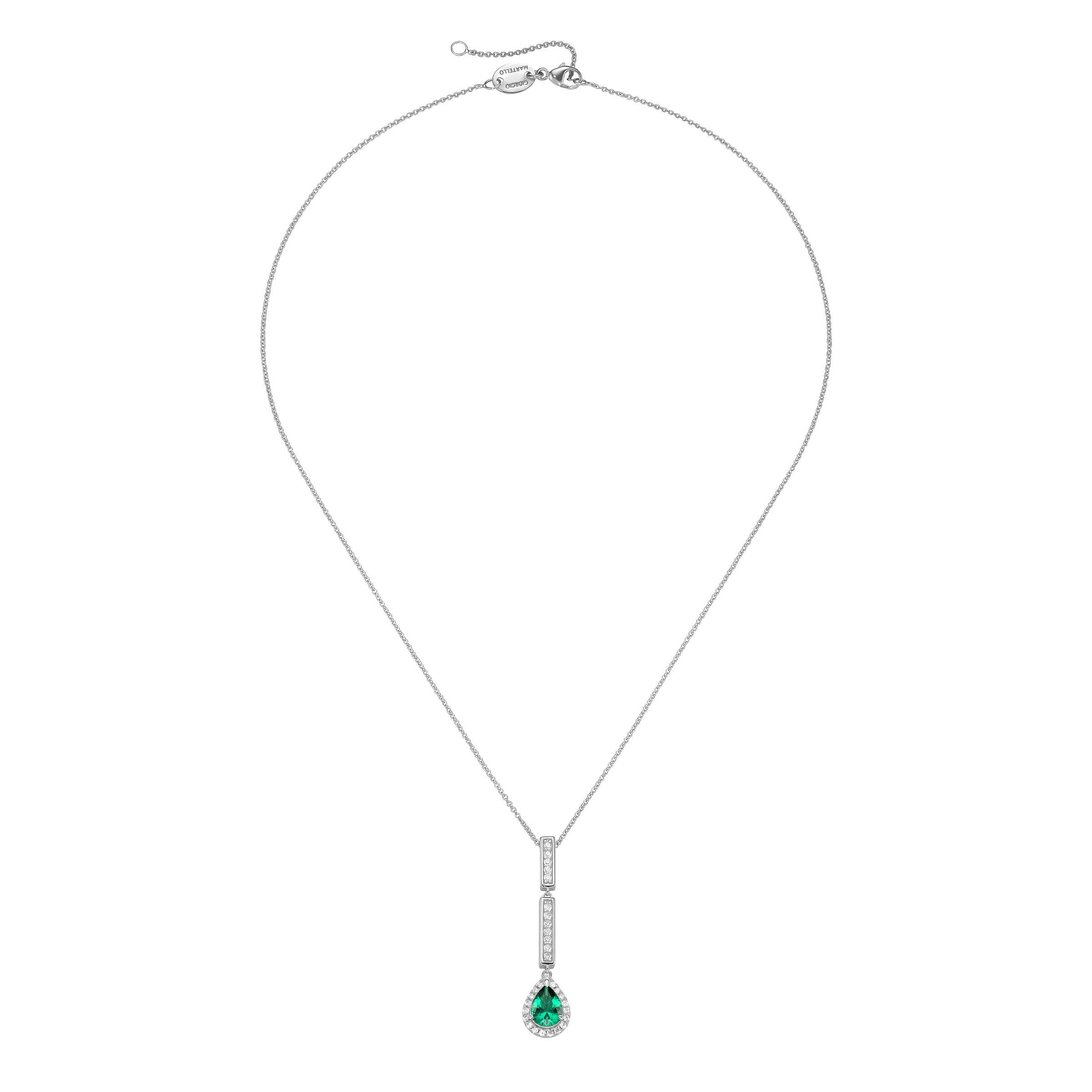 GIORGIO MARTELLO MILANO Kette mit Anhänger »Kette mit Ziersteinen, Silber 925«