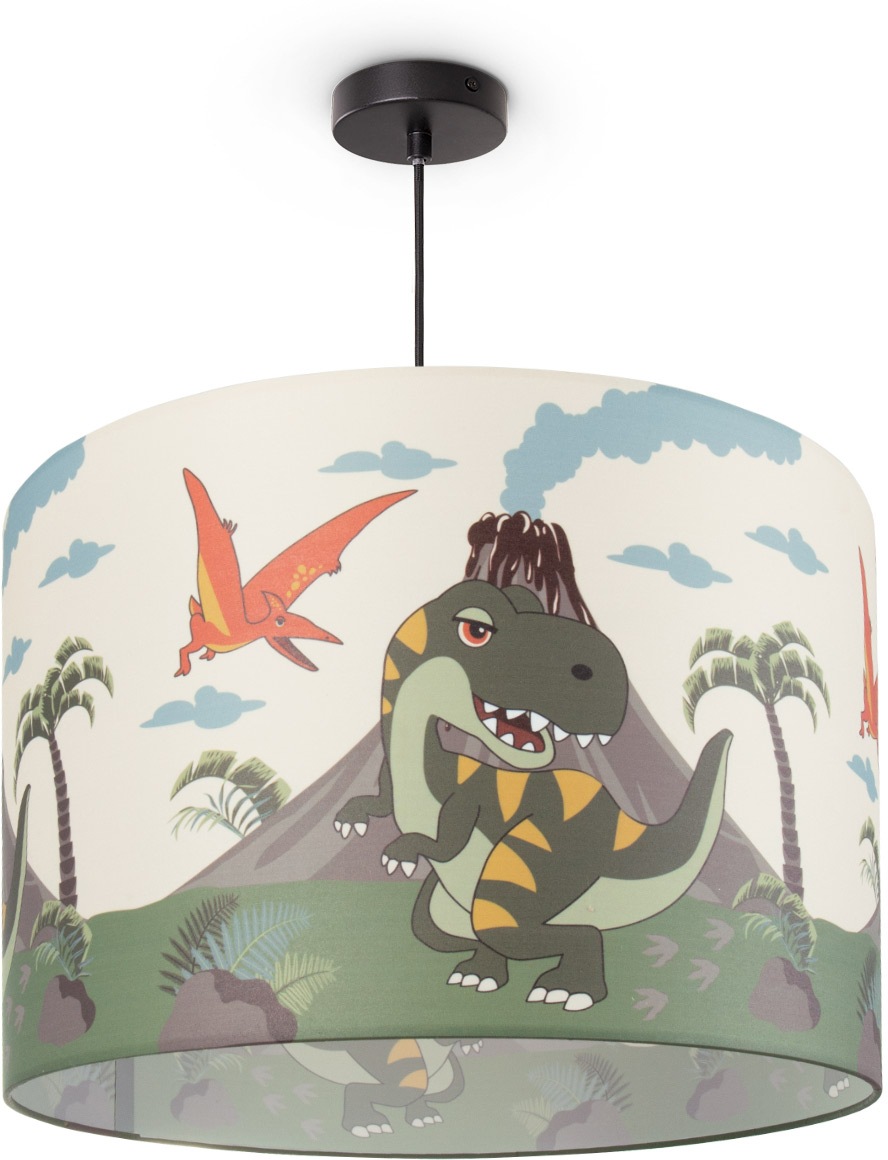E27 Dinosaurier, Kinderlampe Lampe Pendelleuchte Paco Home Shop Deckenlampe Online OTTO 1 Kinderzimmer flammig-flammig, »Diamond 636«, LED im