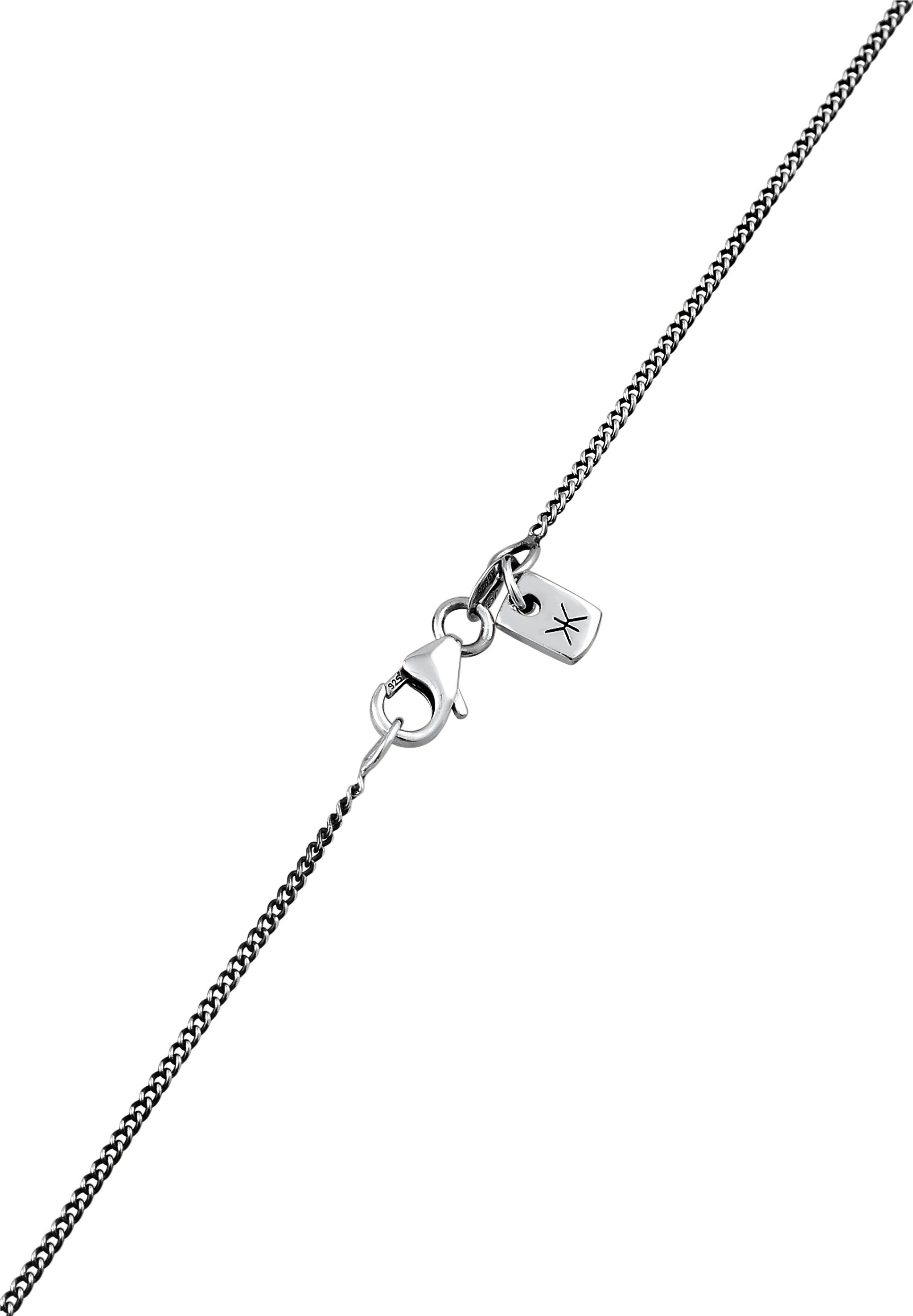 Kuzzoi Kette mit Anhänger »Halskette Anhänger Karte Pik-Ass 925 Sterling Silber«
