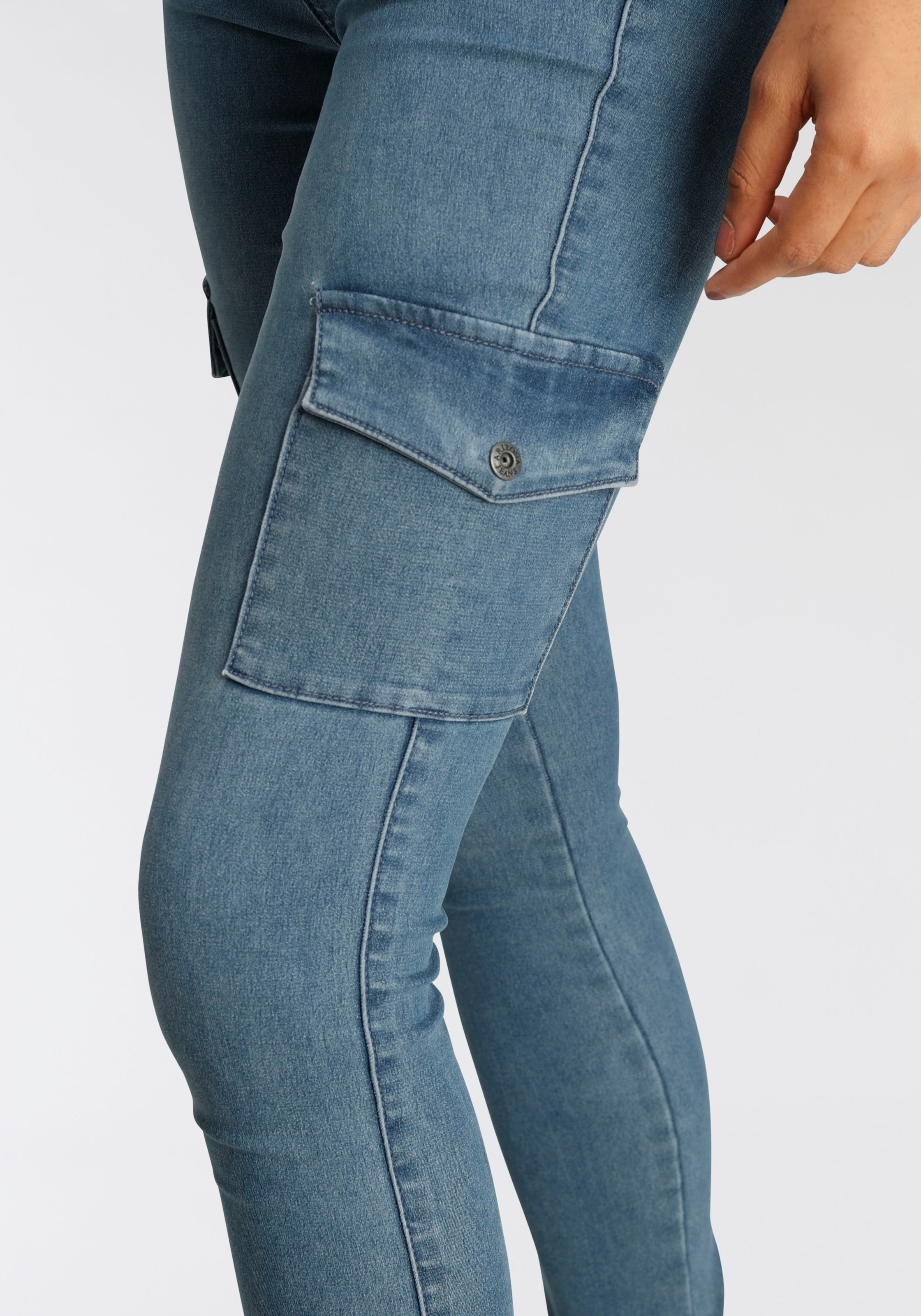 Arizona Skinny-fit-Jeans im OTTO High »Ultra Shop Waist Online mit Cargotaschen bestellen Stretch«