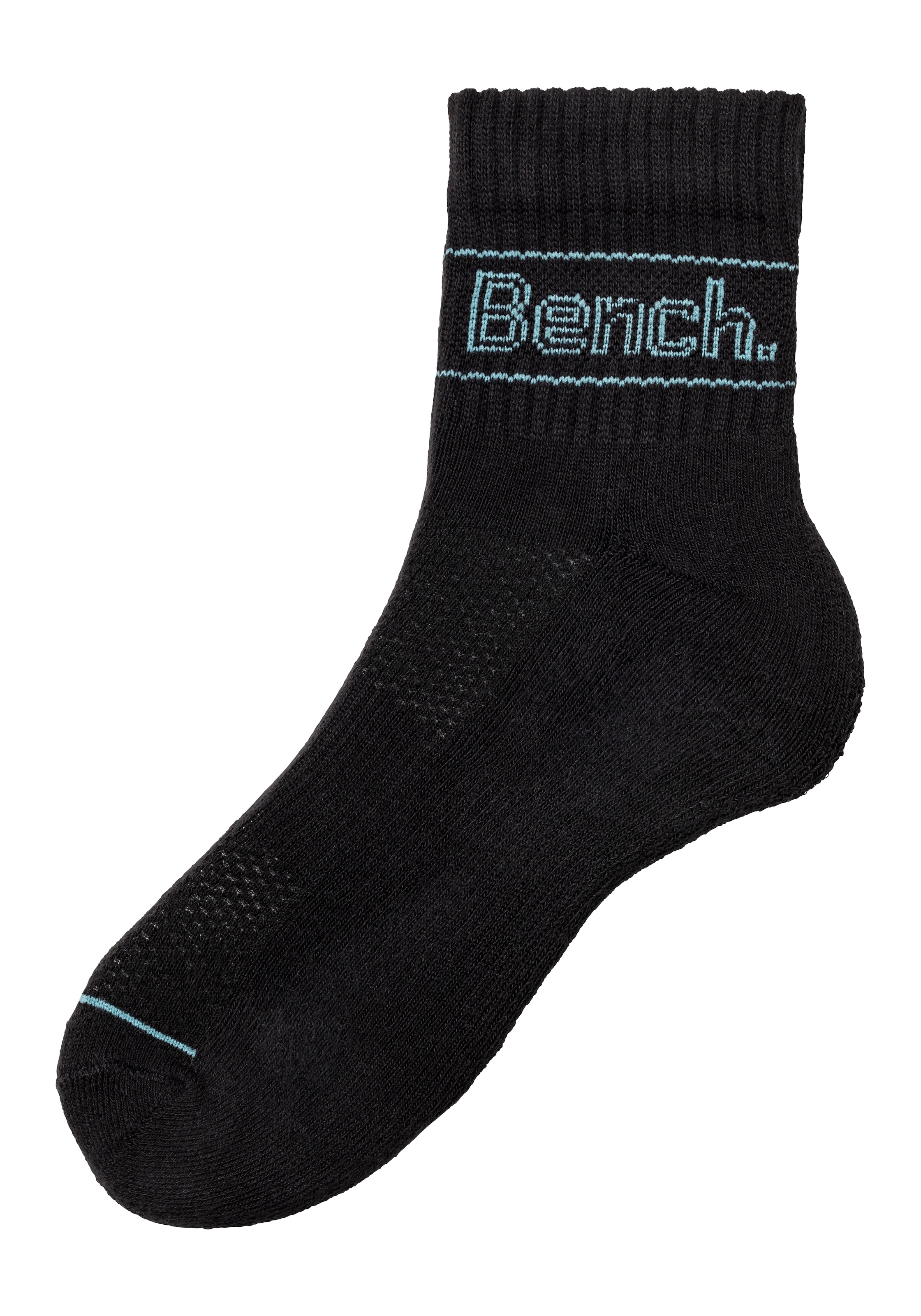 Bench. Tennissocken, (Packung, 5 Paar), mit atmungsaktiver Pikee Lüftungsstruktur