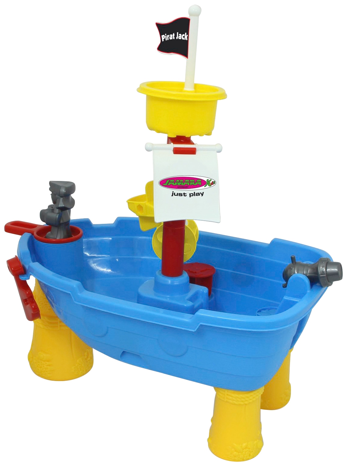 Jamara Wasserspieltisch »Pirat Jack«, für Kinder ab 2 Jahren, 21-teilig, BxLxH: 13x30x58 cm