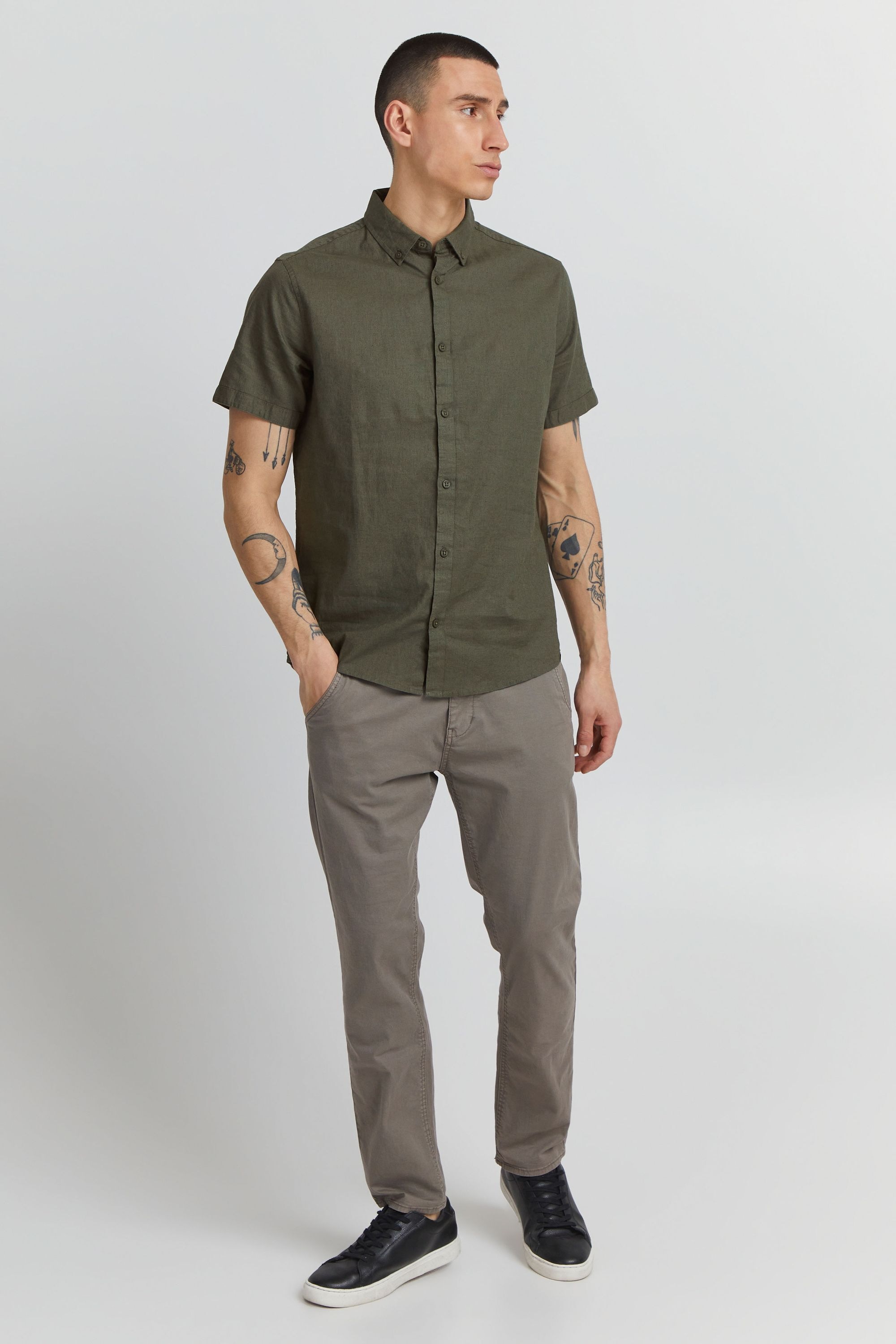 Indicode Kurzarmshirt »Kurzarmhemd IDHank«