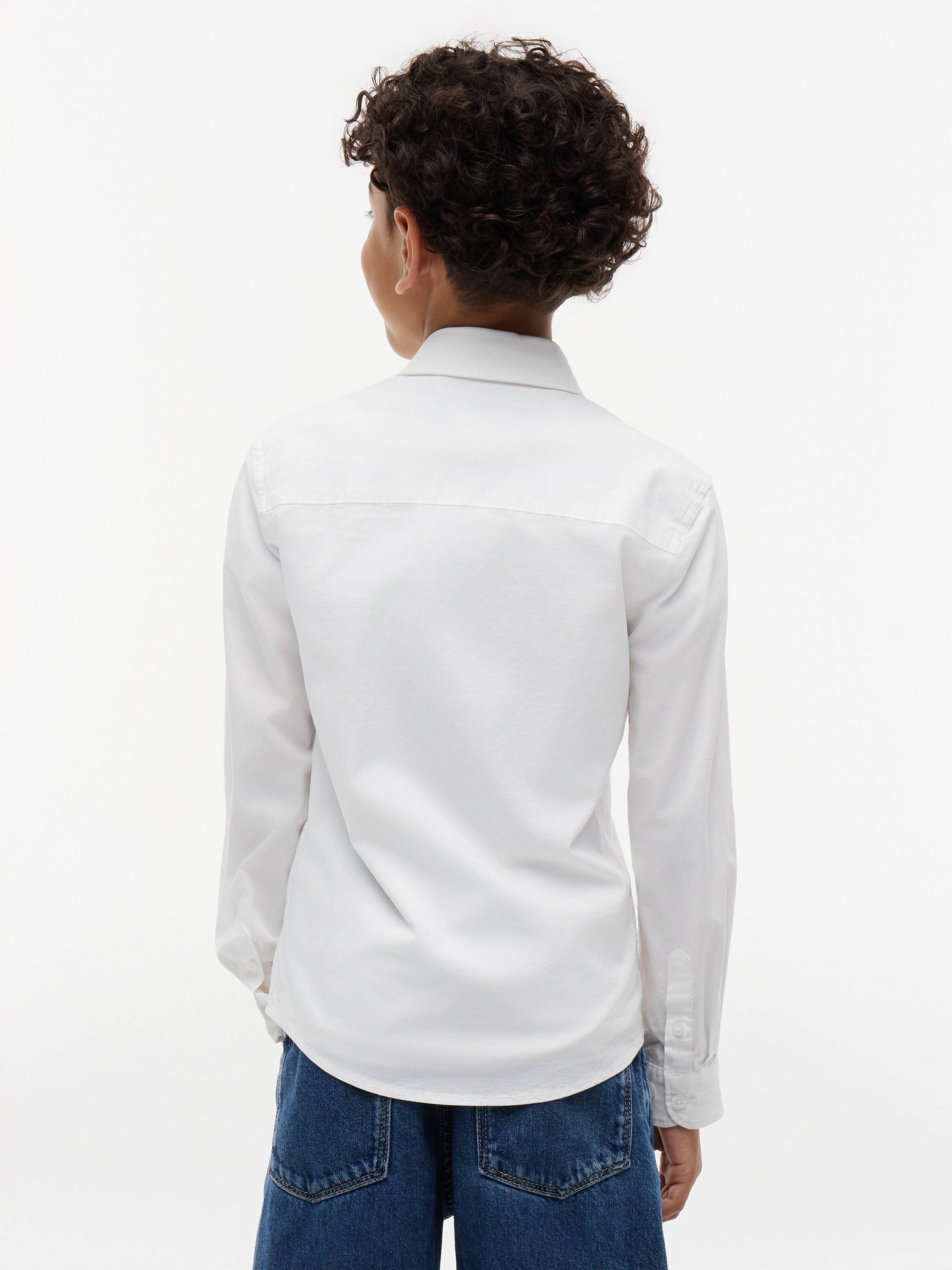 Tommy Hilfiger Langarmhemd »SOLID STRETCH POPLIN SHIRT L/S« für Jungen
