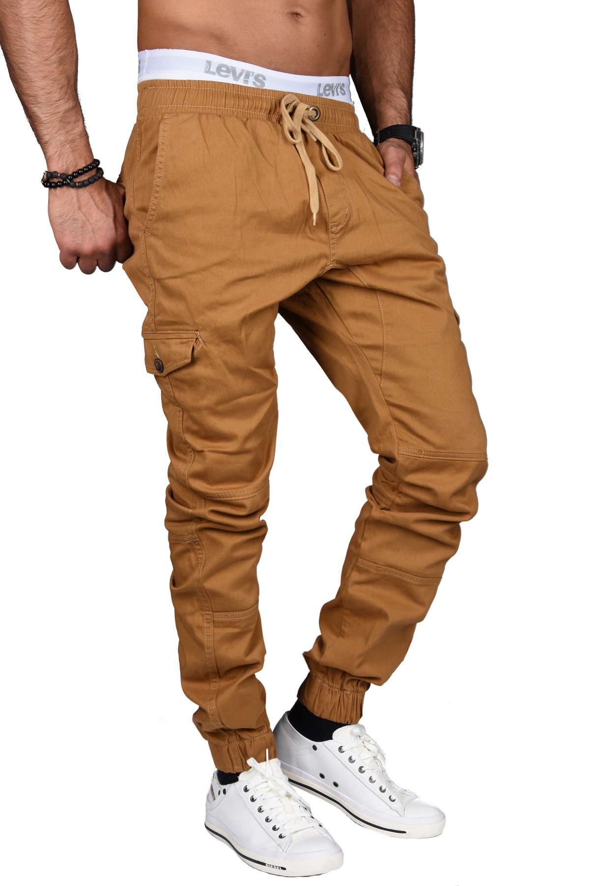 Alessandro Salvarini Cargohose »A. Salvarini Herren Designer Cargo Stoff Hose Cargohose Regular Fit NEU AS031«