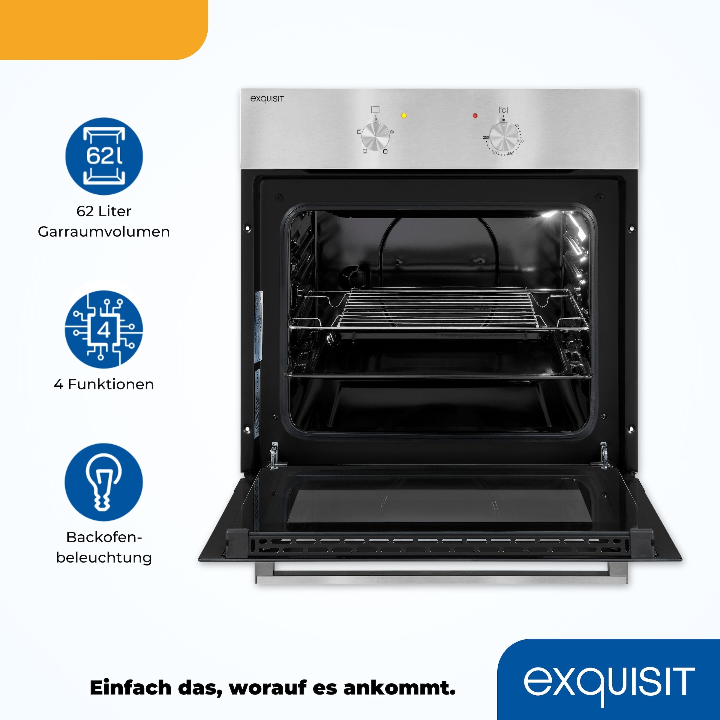 exquisit Einbaubackofen  »EBE 555-1.1«