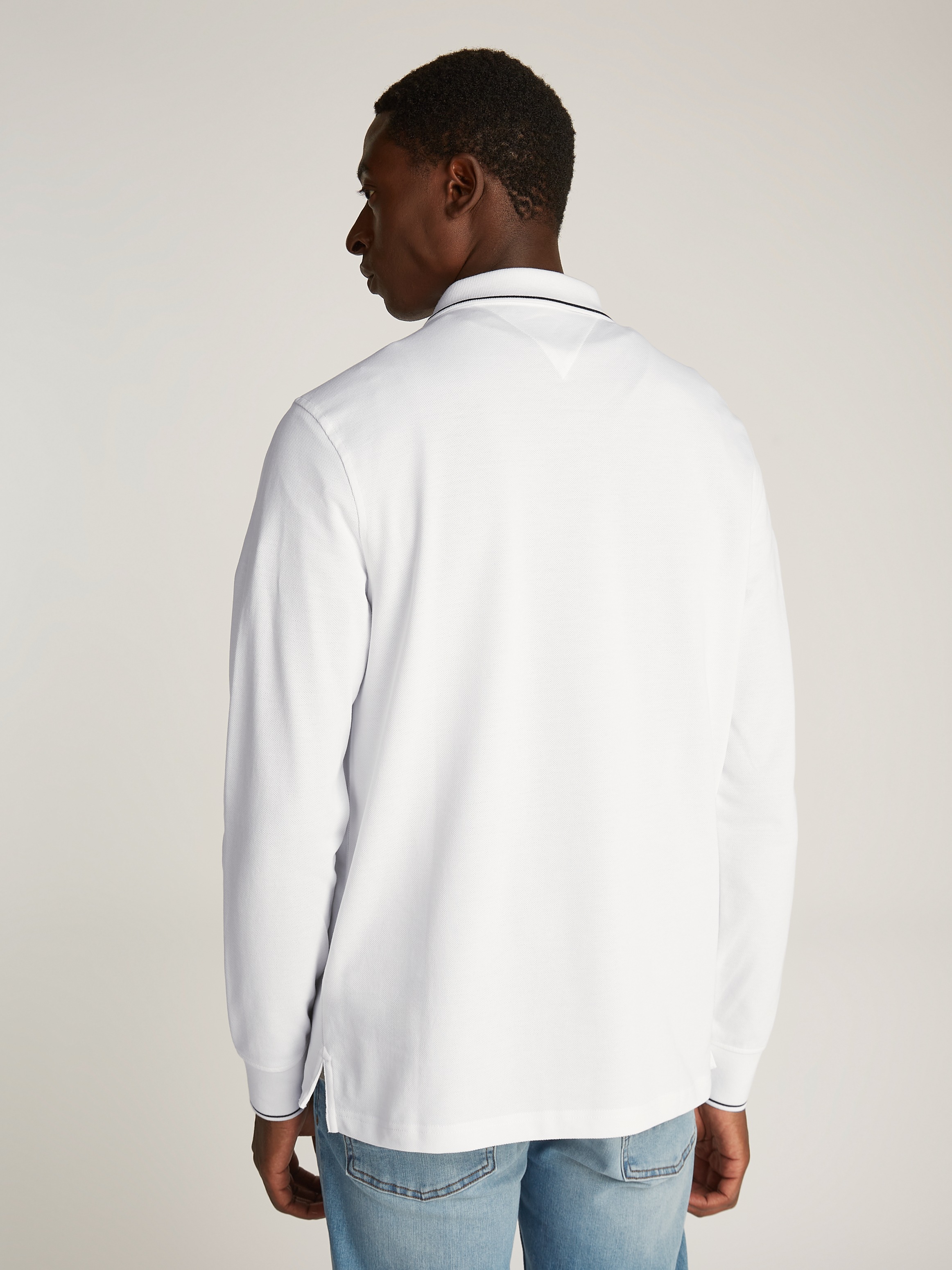 Tommy Hilfiger Langarm-Poloshirt »LS ZIP RWB DETAIL REG POLO«
