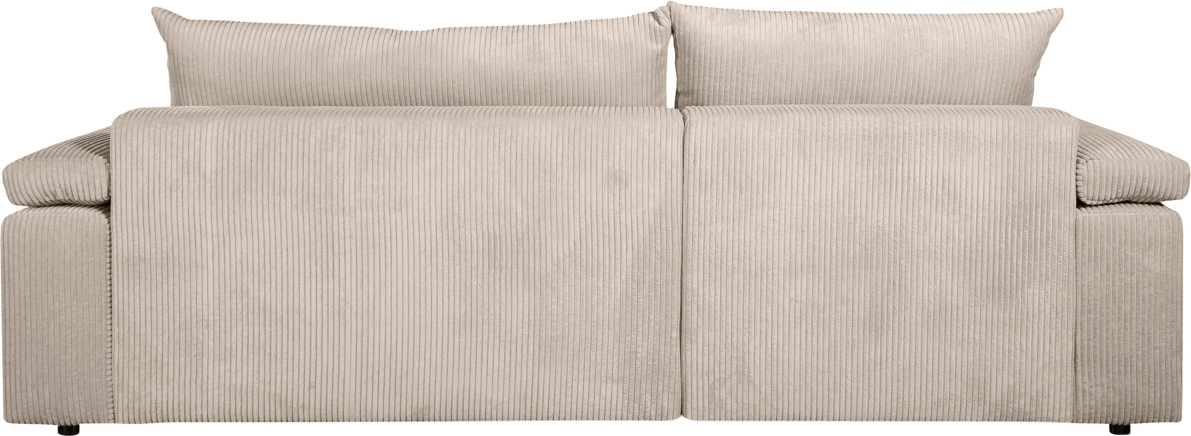 OTTO home Ecksofa »Cosy L-Form, B: 234 cm, Sitzaufbau im Sandwich-Federkern« 2 Zierkissen, Mega-Sofa, Cord oder Struktur weich, Kaltschaumauflage