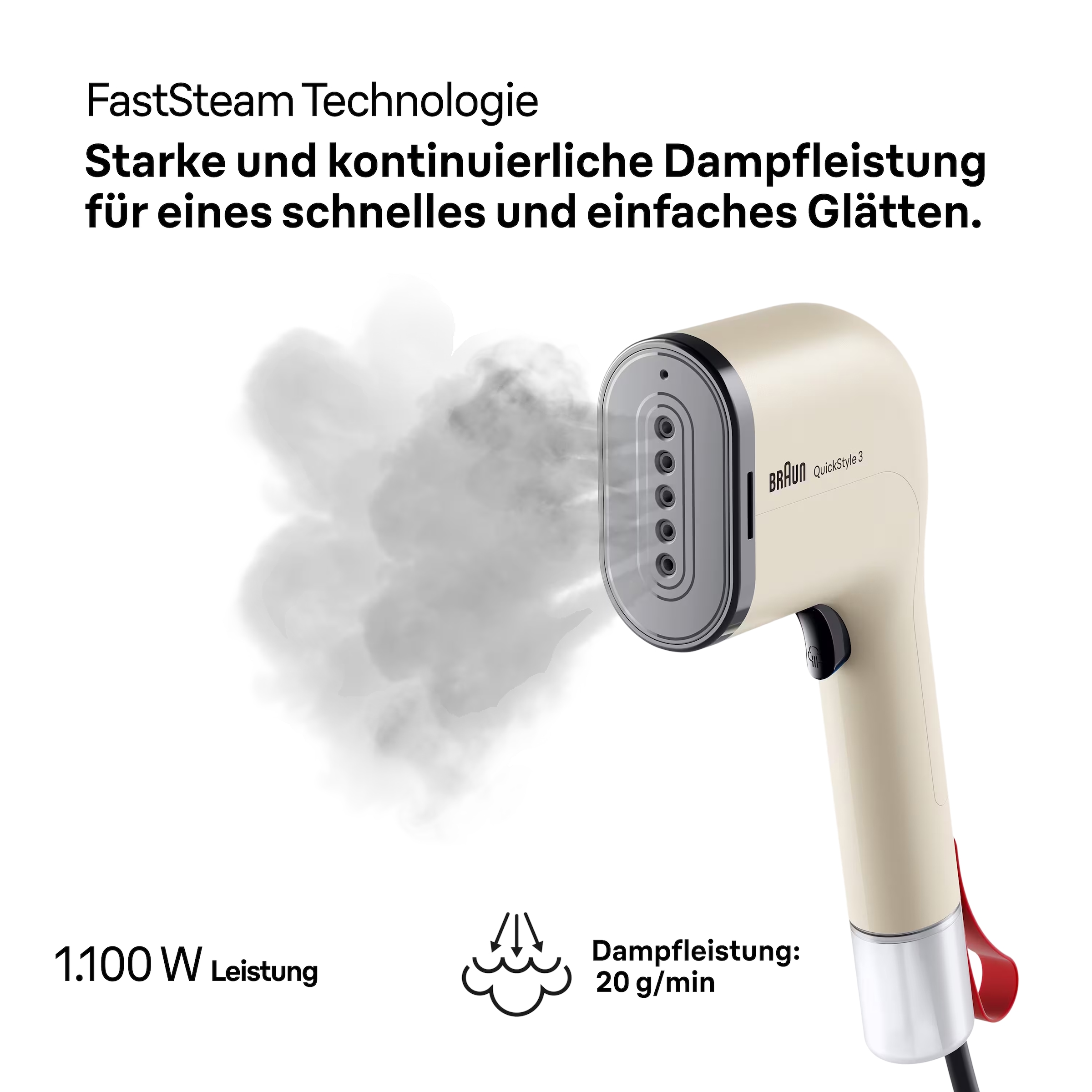 Braun Dampfbürste »QuickStyle GS 3012 BG« 1100 W