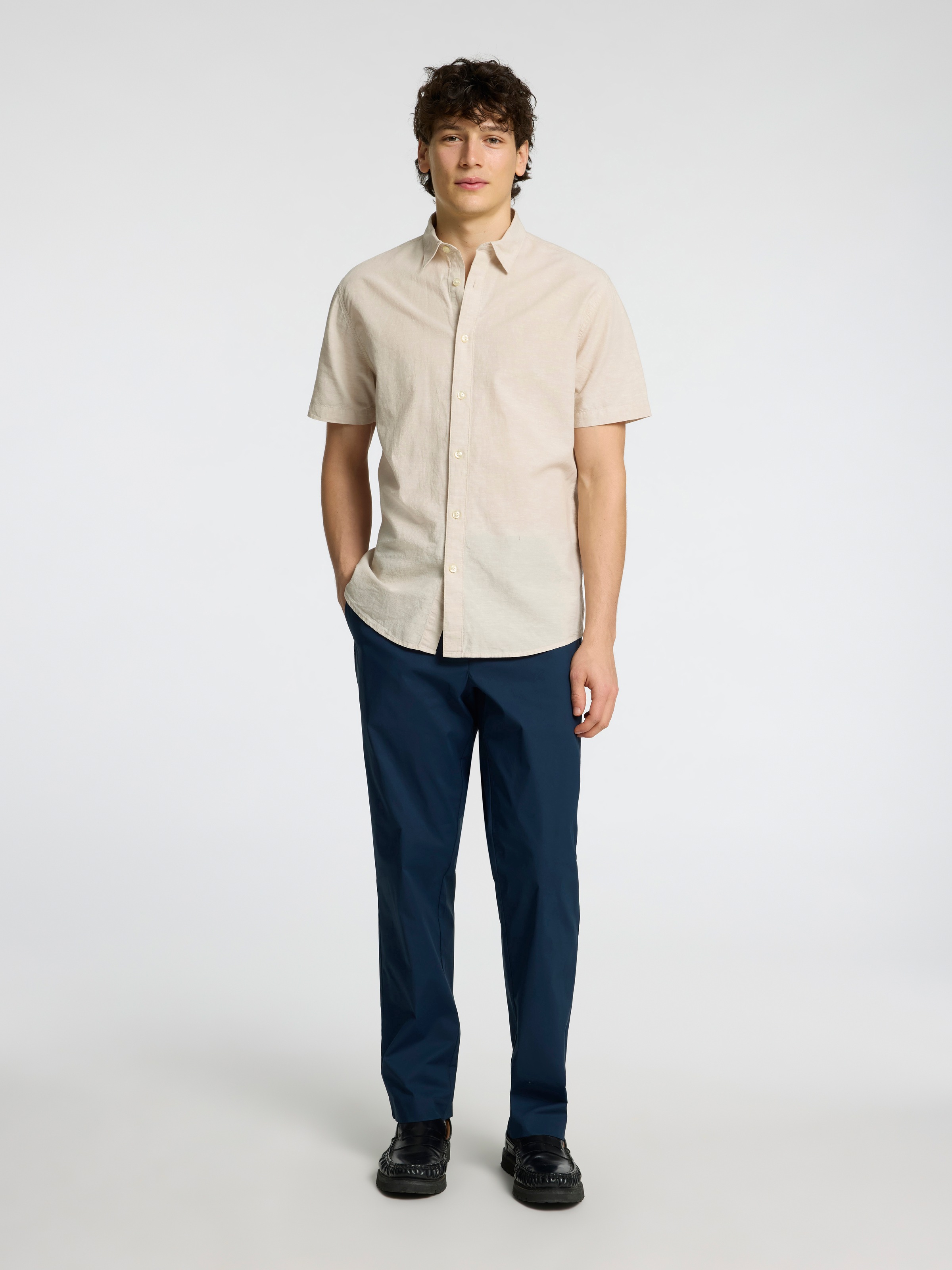 SELECTED HOMME Kurzarmhemd »SLHREG-SUN SHIRT SS NOOS«