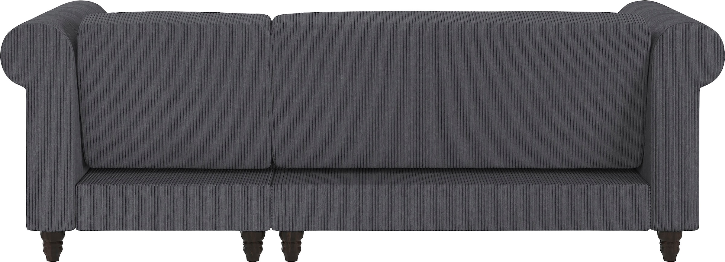 Dorel Home Ecksofa »Felix II, L-Form, Schlafsofa 241cm (Liegefl. 108/195 cm),«, verstellb. Rückenlehne, Recamiere wechselbar, Cord