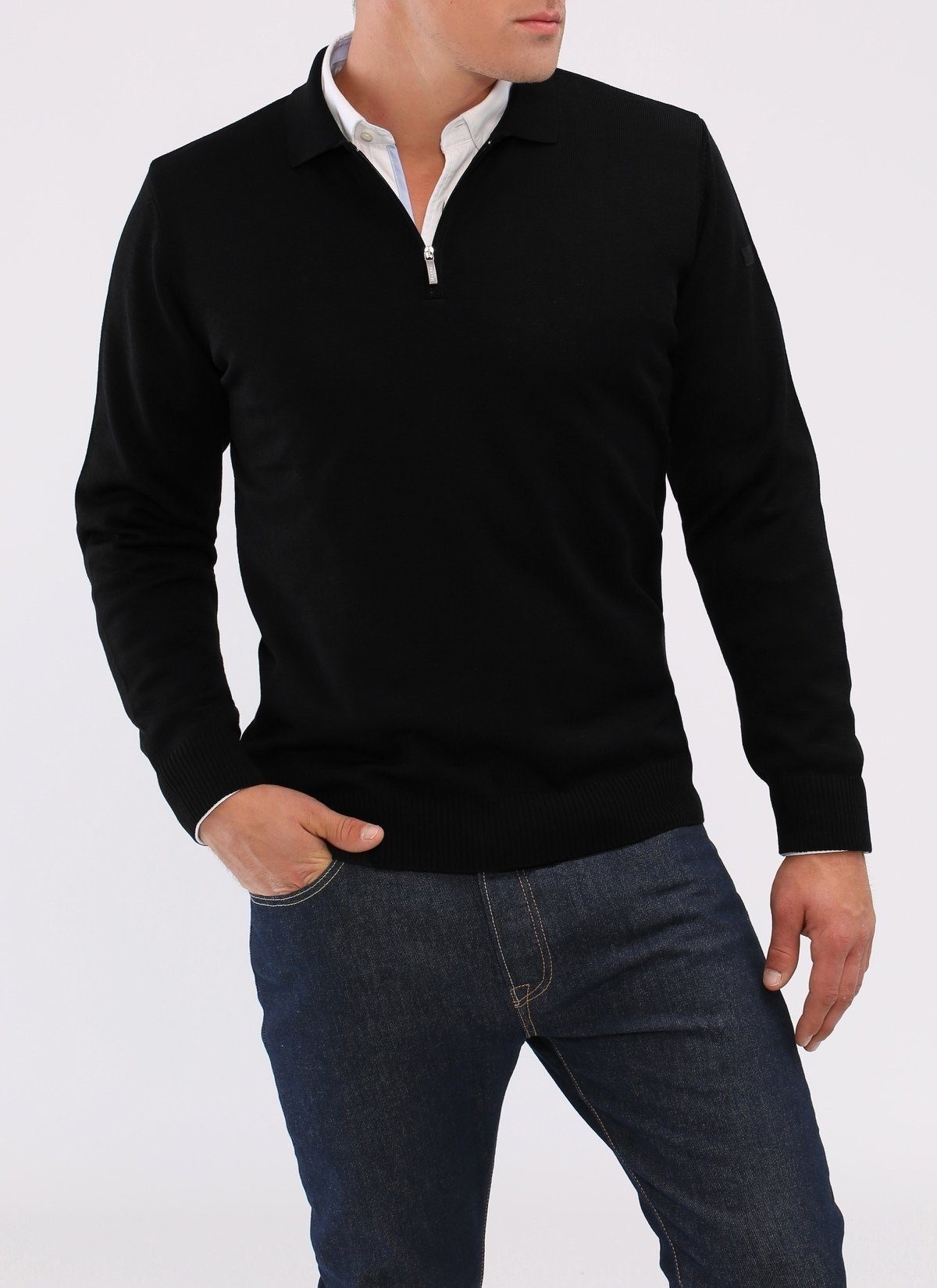 MAERZ Muenchen Polokragenpullover, Merino Superwash
