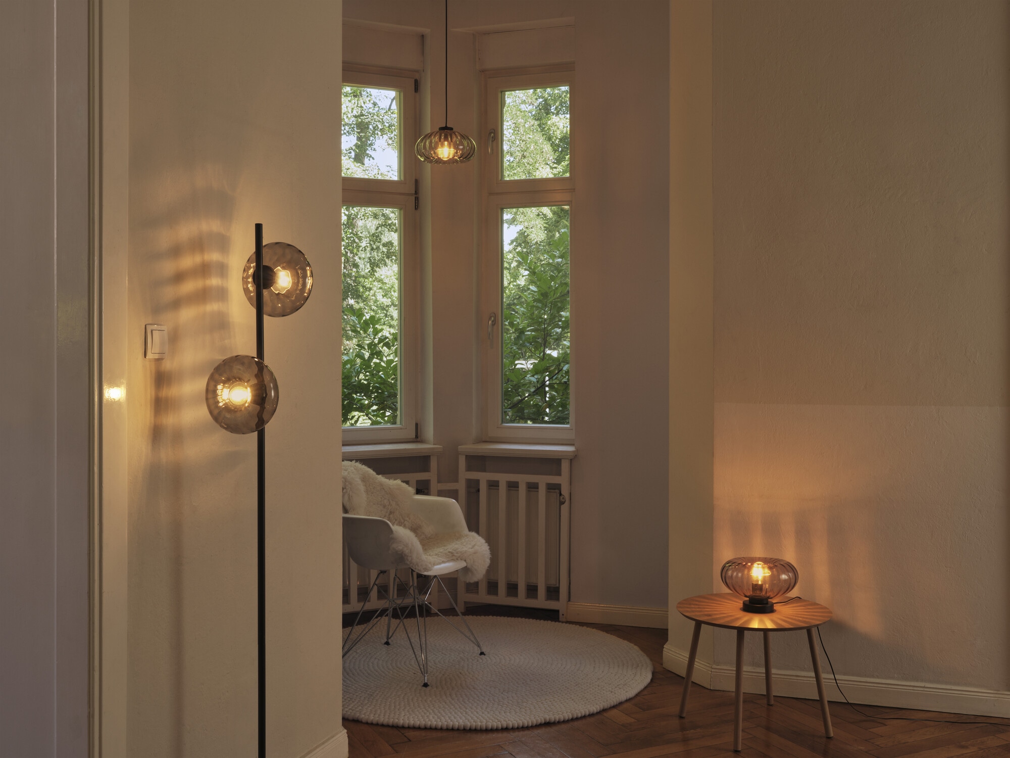 Osram Tischleuchte »Decor Smoke Glass« E27 1 Stk. schwarz, E27, Stahl und Glas