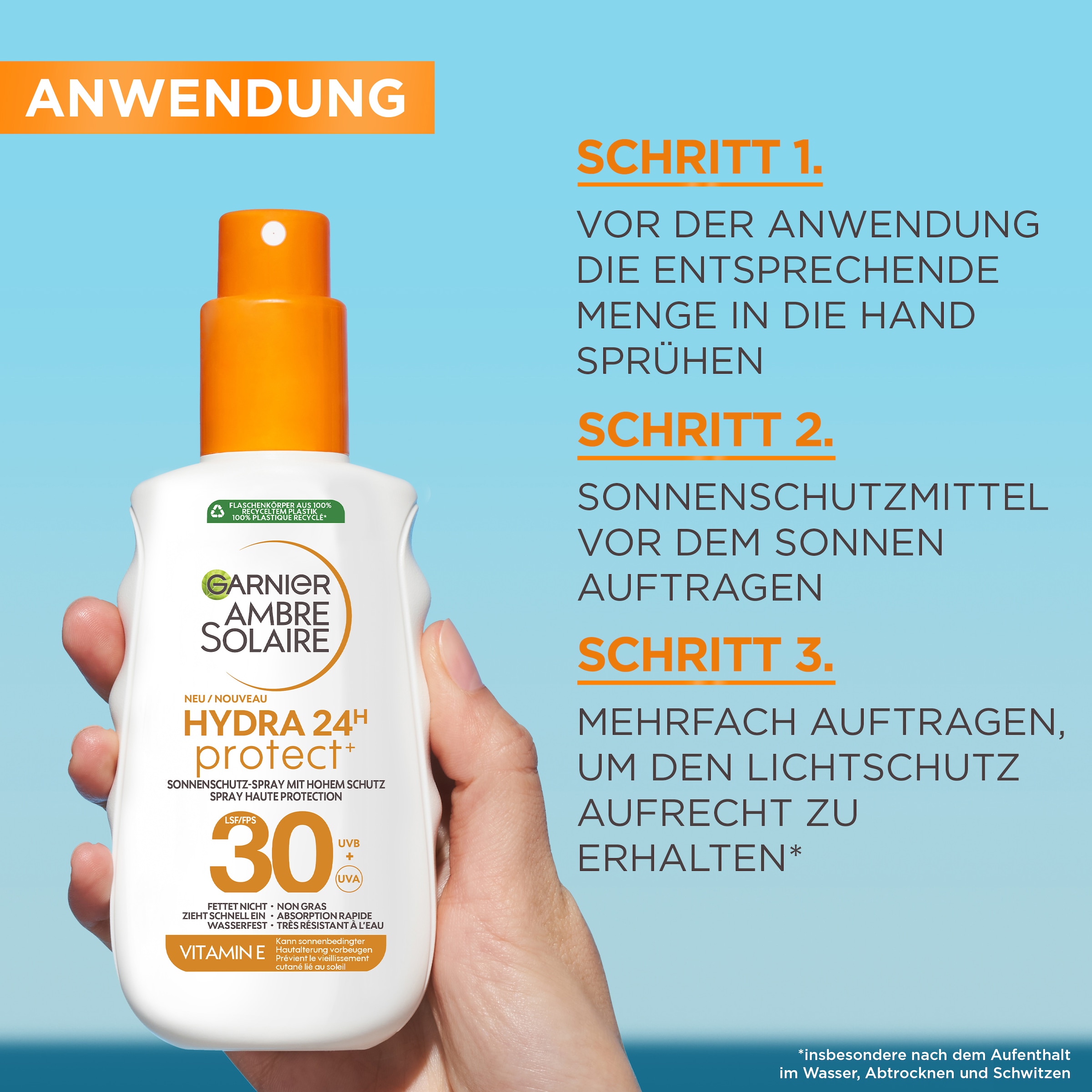 GARNIER After Sun-Spray »Garnier Hydra Protect+ 24h LSF 30«