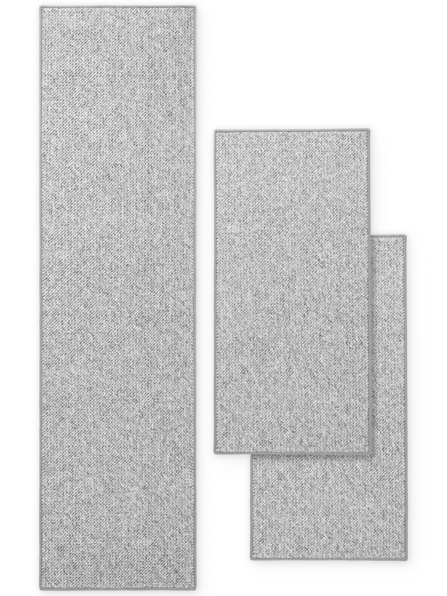 HANSE Home Bettumrandung »Wolly 2« Höhe 12 mm 3 Stk. tlg. Bettvorleger, 3-teiliger Läufer Set, Unifarben, Kurzflor, Bettläufer