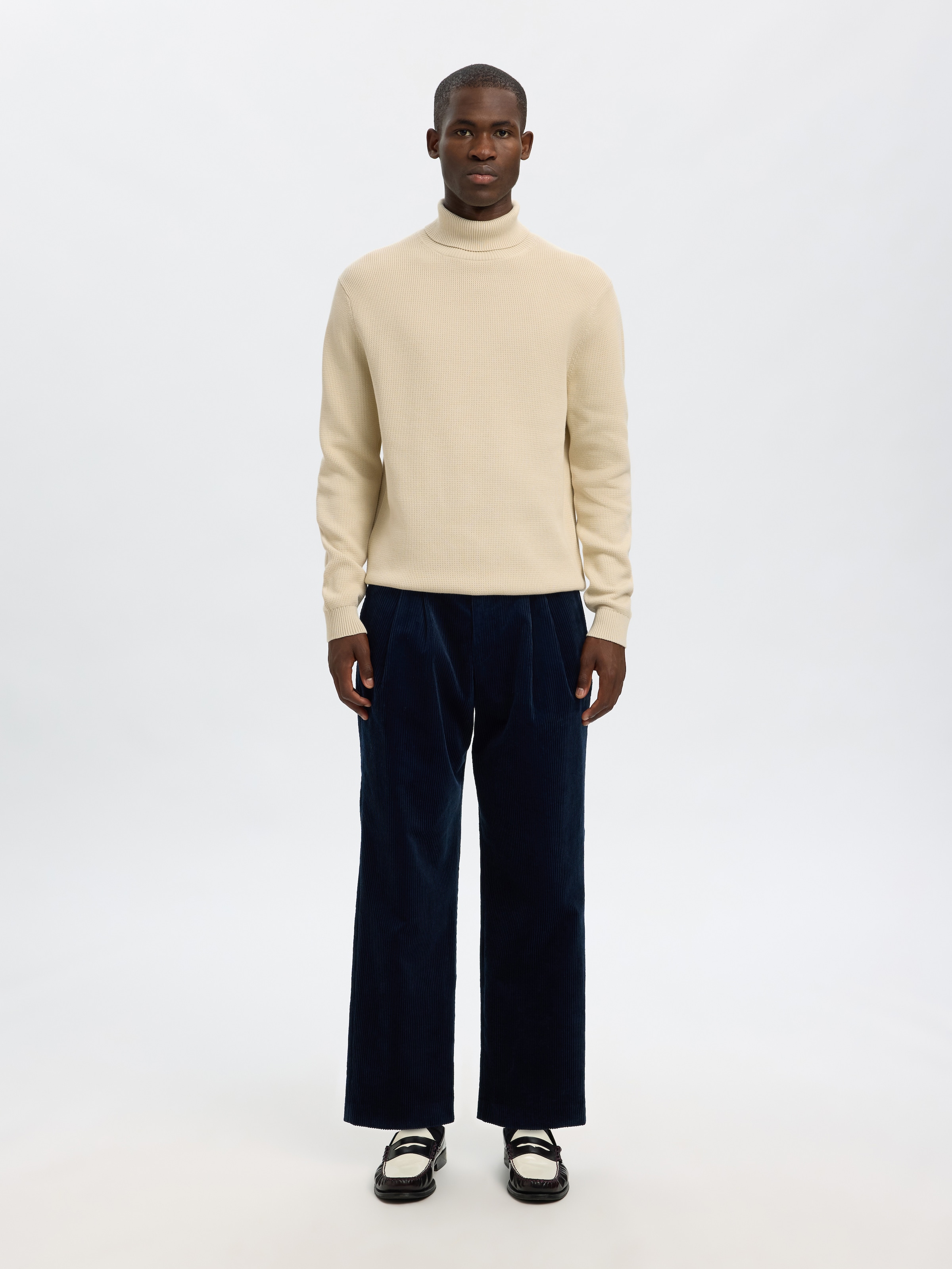 SELECTED HOMME Rollkragenpullover »SLHDANE LS KNIT STRUCTURE ROLL NECK NOOS«