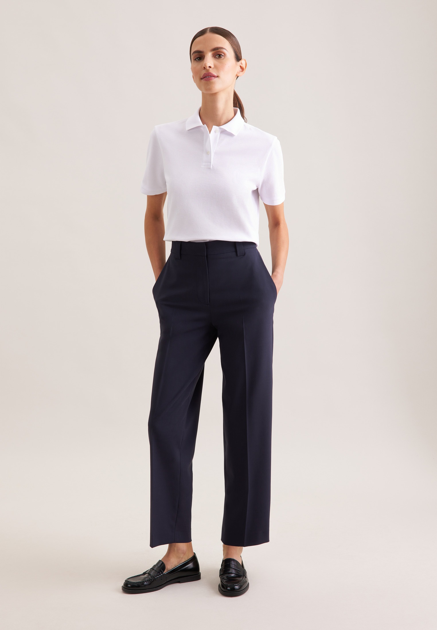 seidensticker Poloshirt »Schwarze Rose« Polo Uni