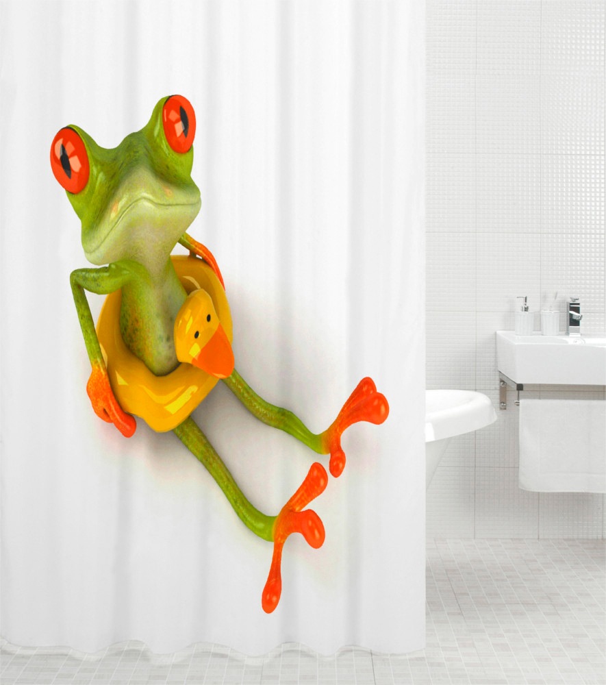 Sanilo Duschvorhang »Froggy«, Breite 180 cm, Höhe 200 cm