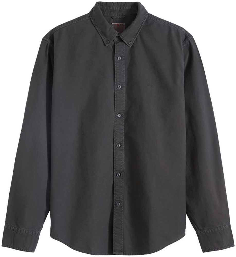 Levi's® Langarmhemd »AUTHENTIC BUTTON DOWN« mit Ton-in-Ton Logostickerei auf der Brust