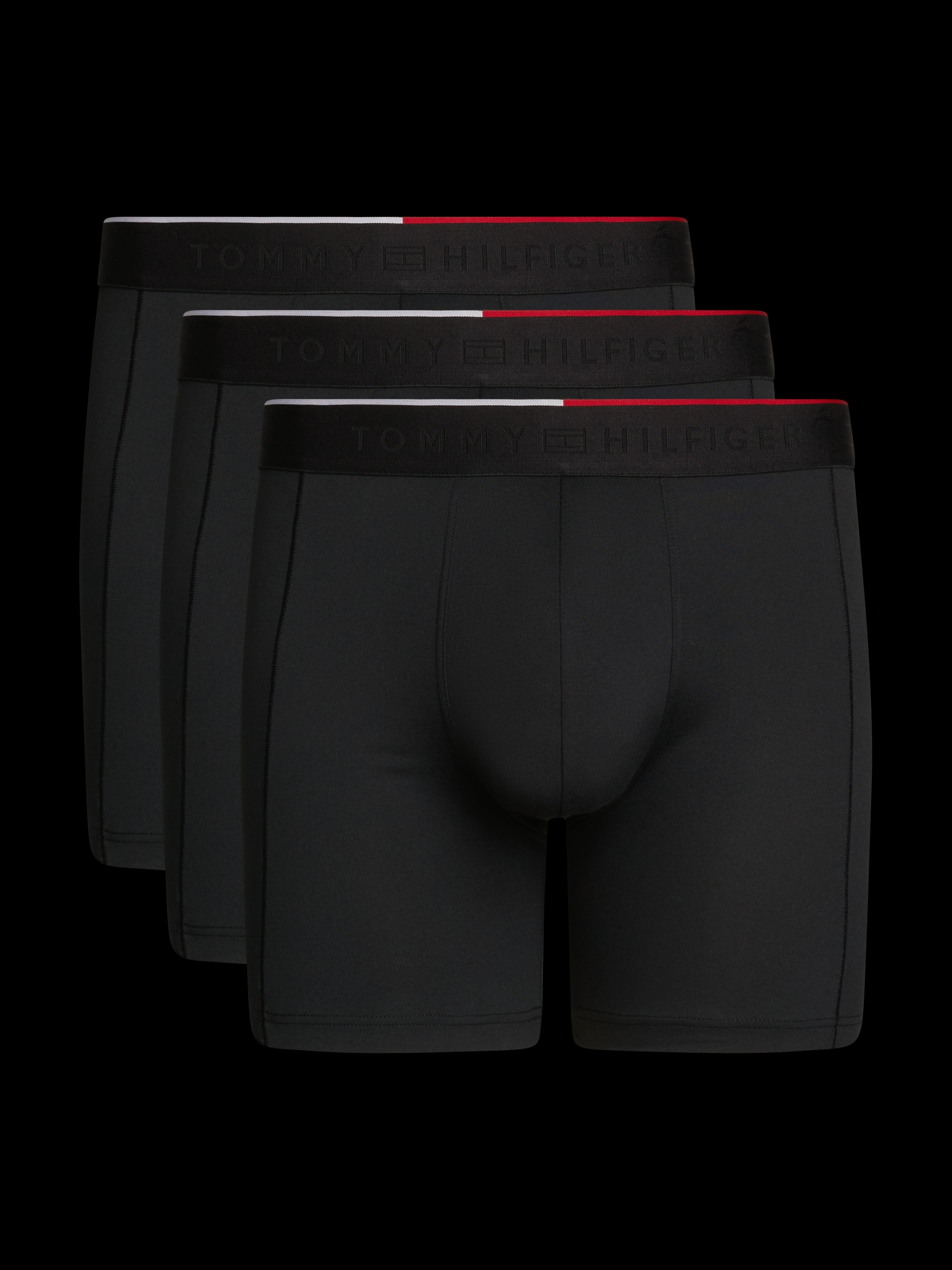 Tommy Hilfiger Underwear Boxer »3P BOXER BRIEF«, (Packung, 3 St., 3er), mit Logobund