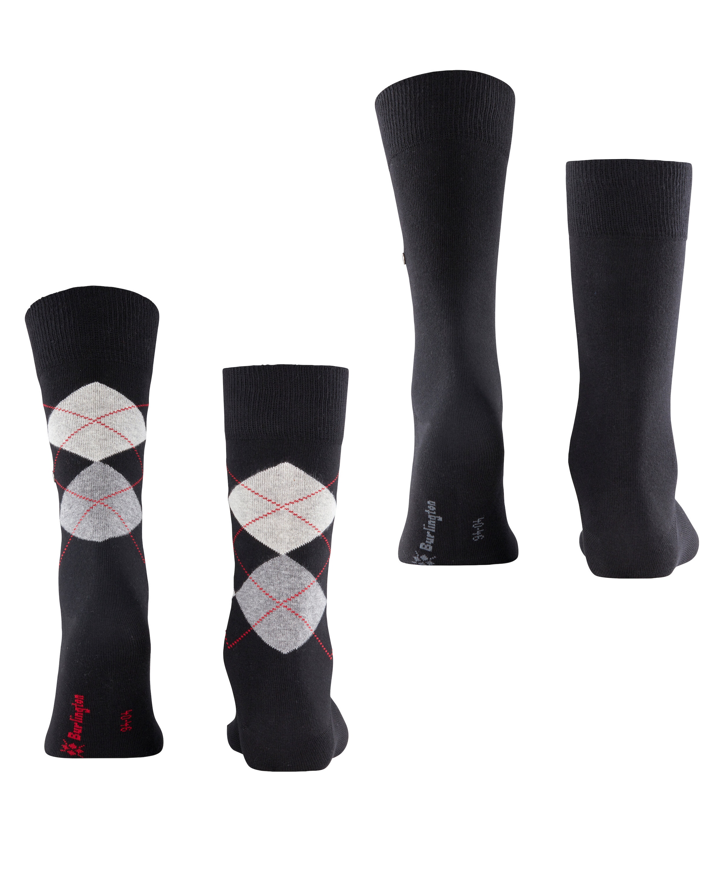 Burlington Socken »Everyday Argyle Mix« 2 Paar,  atmungsaktiv, Einheitsgröße 40-46, Argyle-Muster