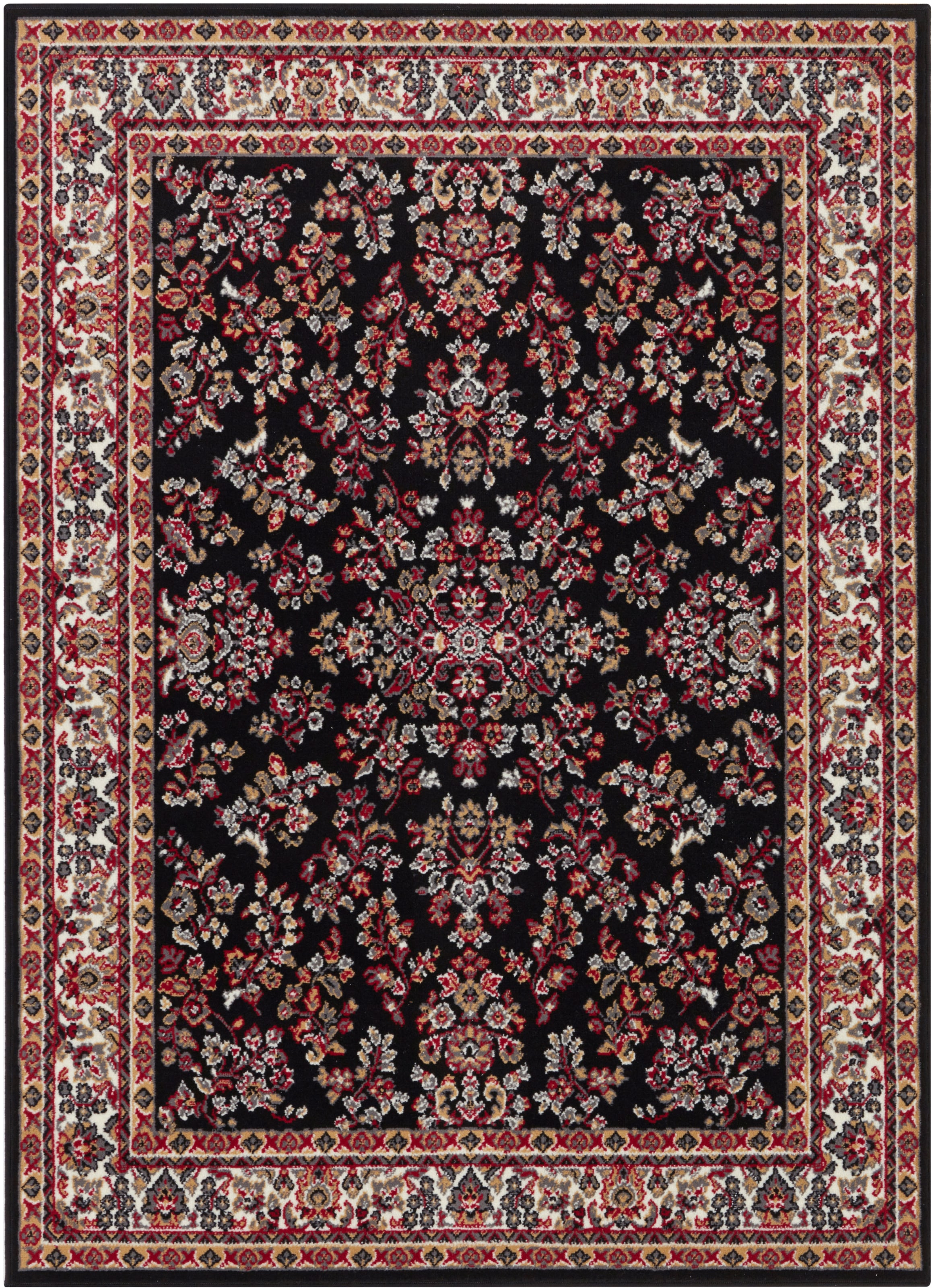 my home Teppich »Halton«, rechteckig, 8 mm Höhe, Kurzflor, Orient-Optik, mit Bordüre, Läufer, pflegeleicht, gekettelt