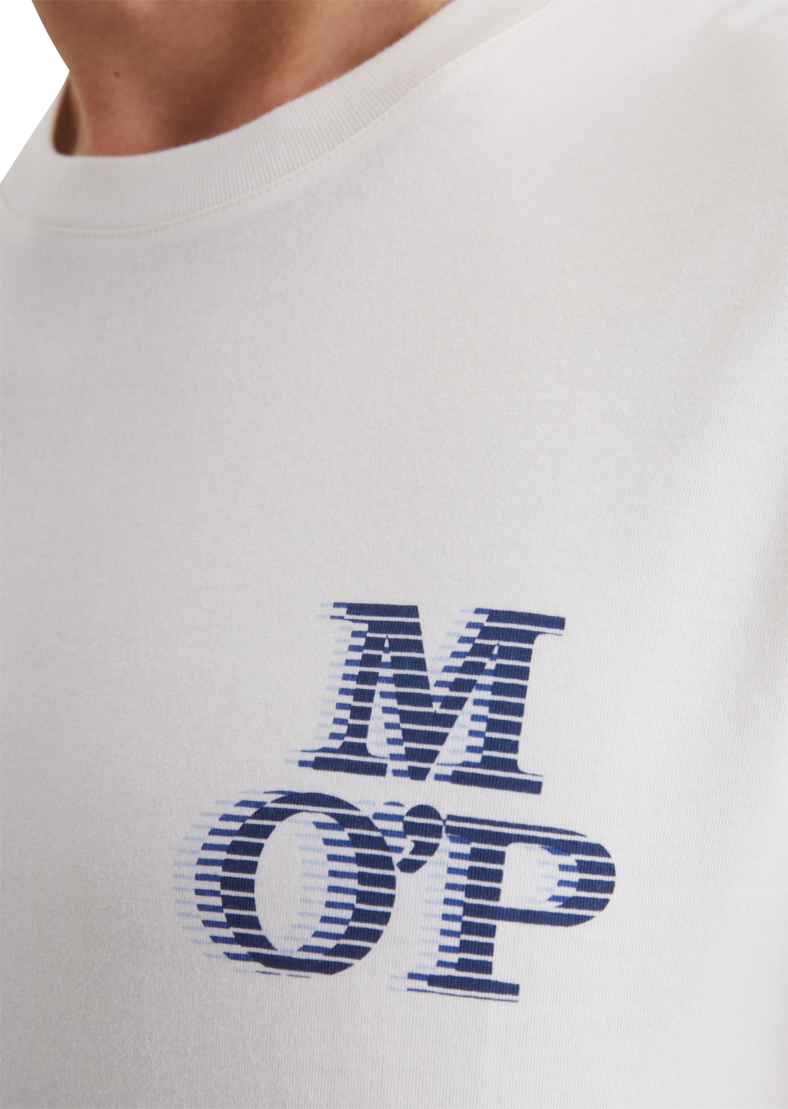 Marc O'Polo T-Shirt, markantes Logo in 3D-Optik auf der Brust