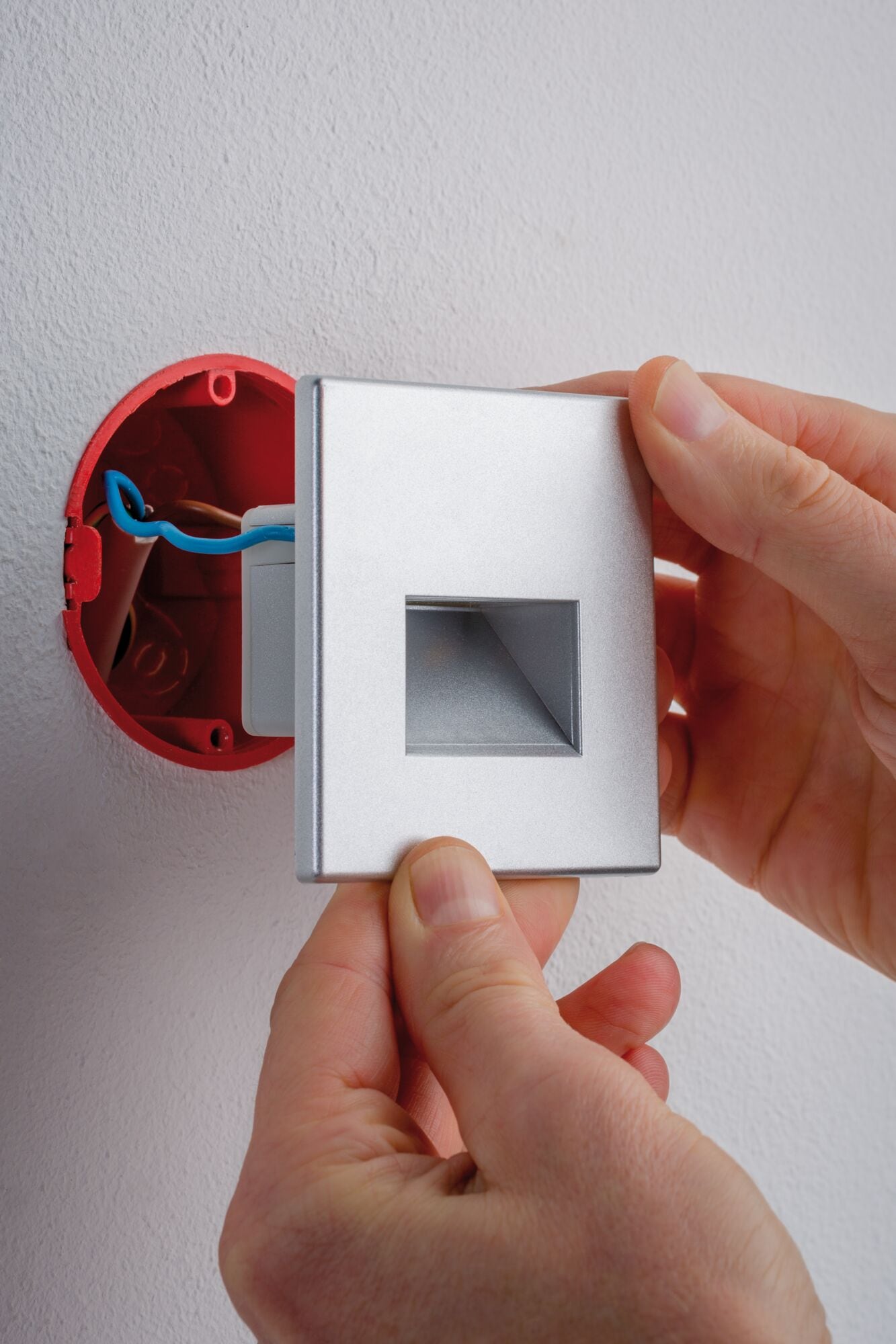 Paulmann LED Einbauleuchte »LED Wandeinbauleuchte Edge Quadro 1,2W 25lm 230V« 1 Stk. Warmweiß