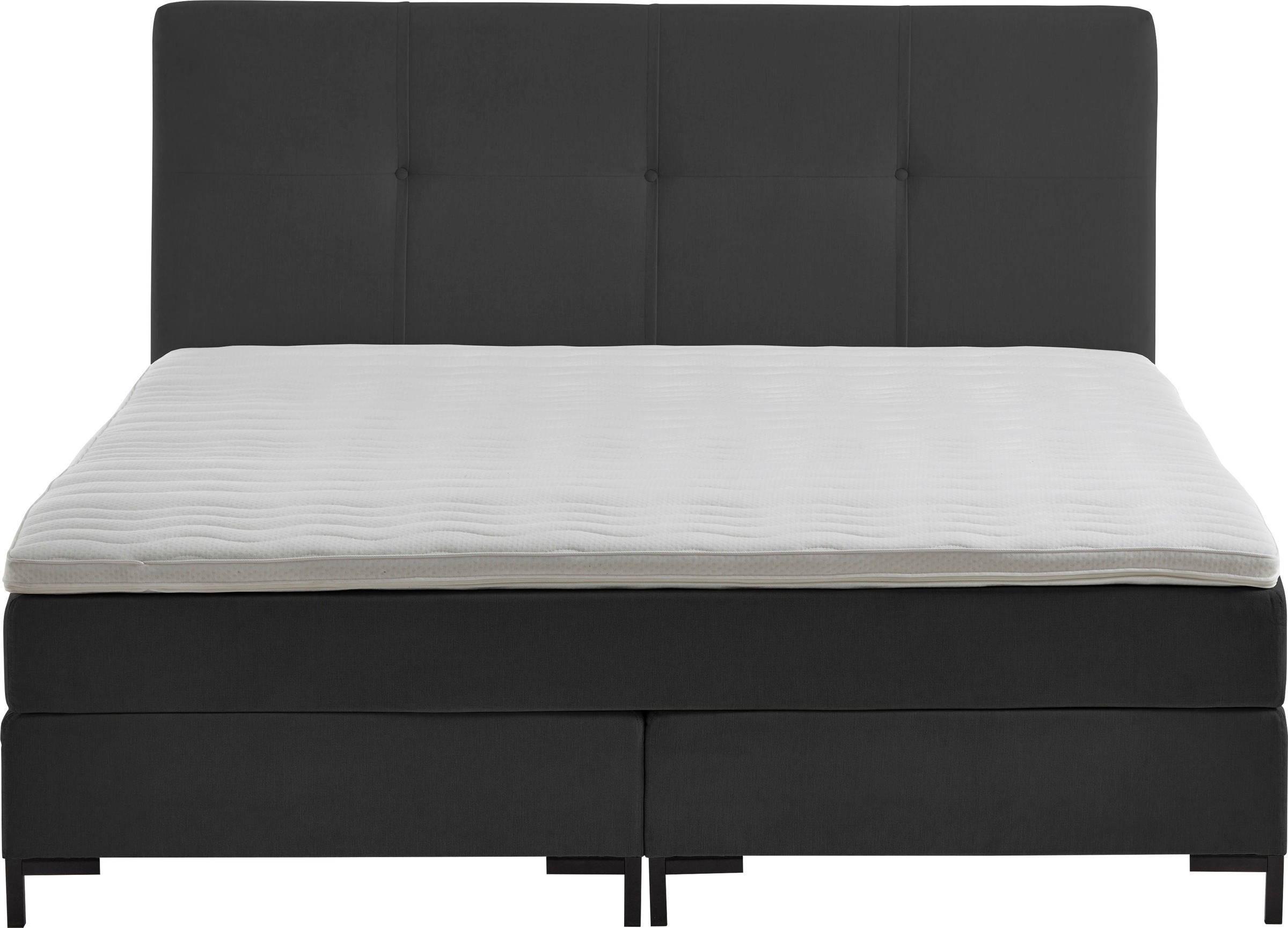 ATLANTIC home collection Boxspringbett »Romy« Taschen-Federkernmatratze, inkl. Topper