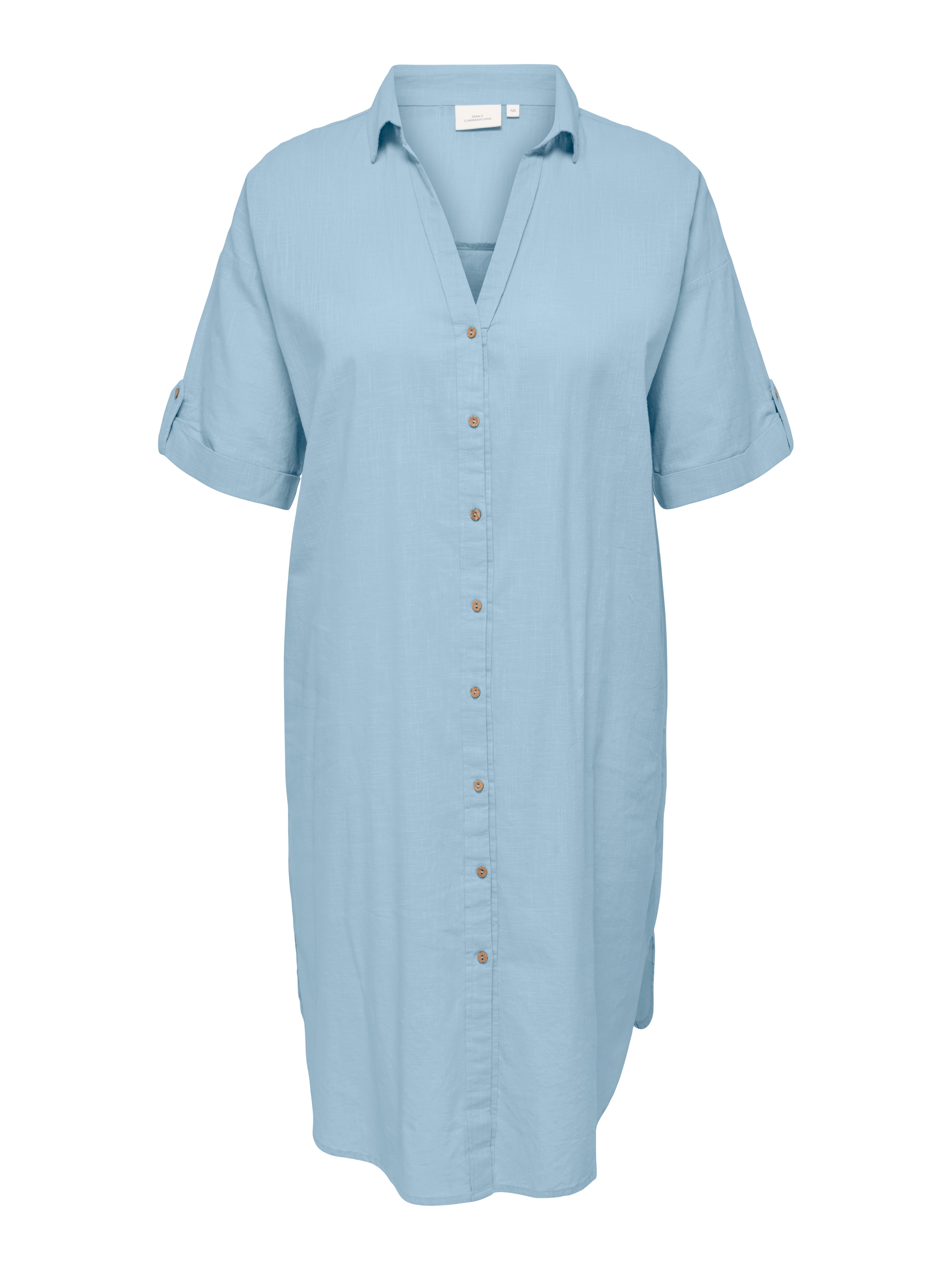 ONLY CARMAKOMA Blusenkleid »CARCOCO SS BLK SHIRT DRESS WVN«