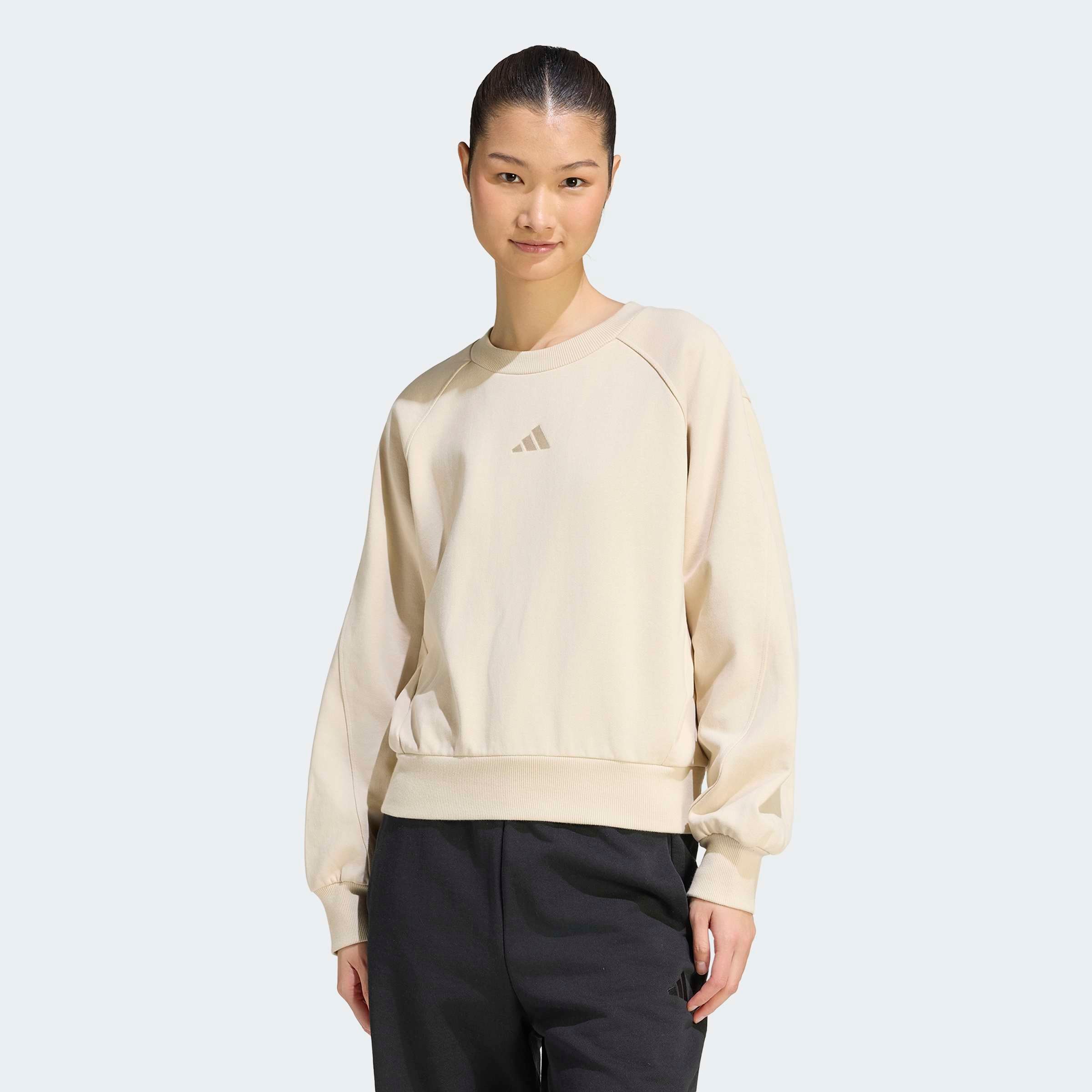 adidas Sportswear Sweatshirt »ADIDAS KIT SMALL LOGO«, mit sportlichem Stil, ohne Verschluss, in normaler Länge

