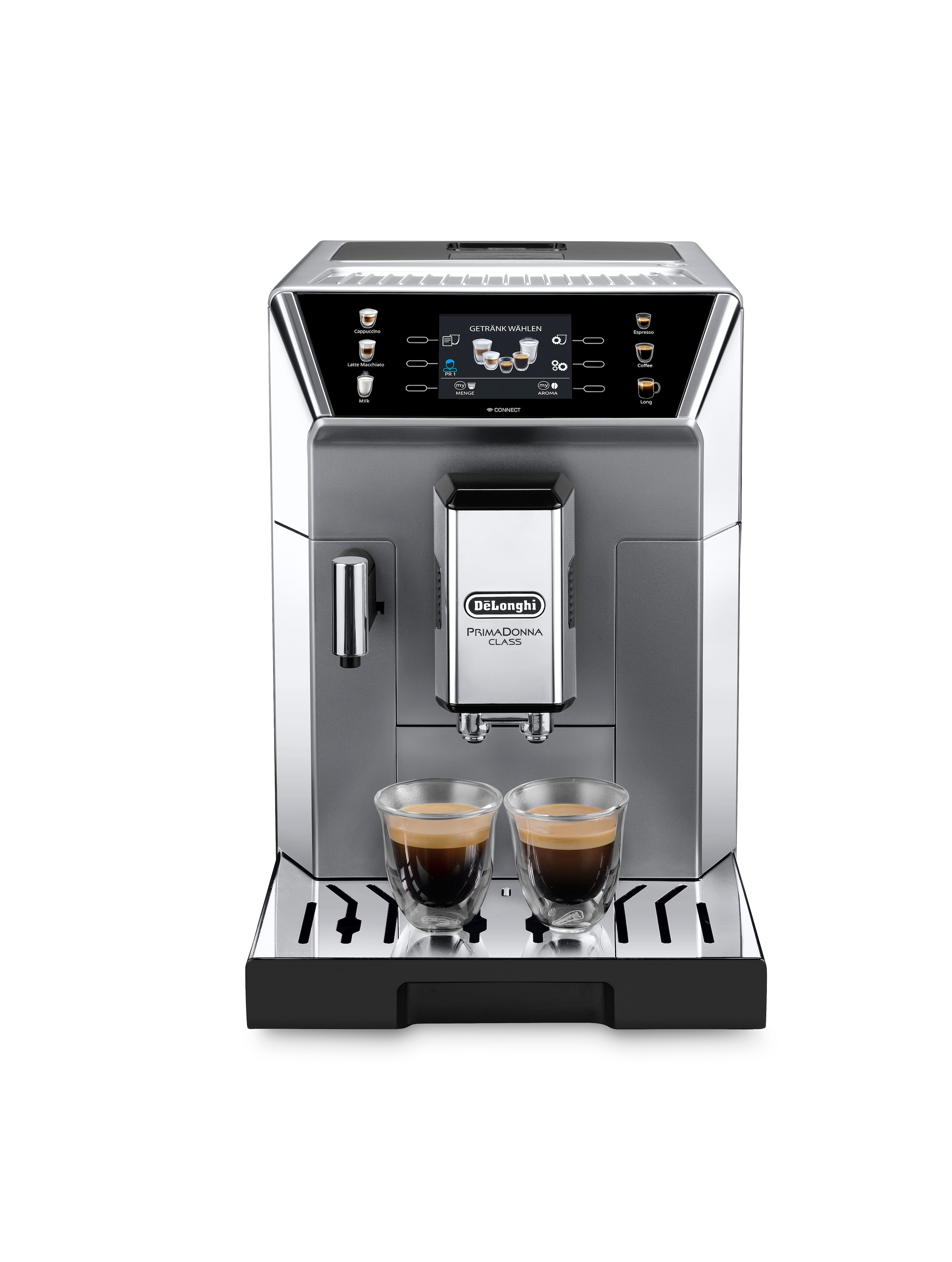 De'Longhi Kaffeevollautomat »PrimaDonna Class ECAM550.65.SB - Perfekter Milchschaum, Edelstahl«, 13 Rezepte, 5 Kaffeestärken & individuelle "Mein Kaffee" Funktion